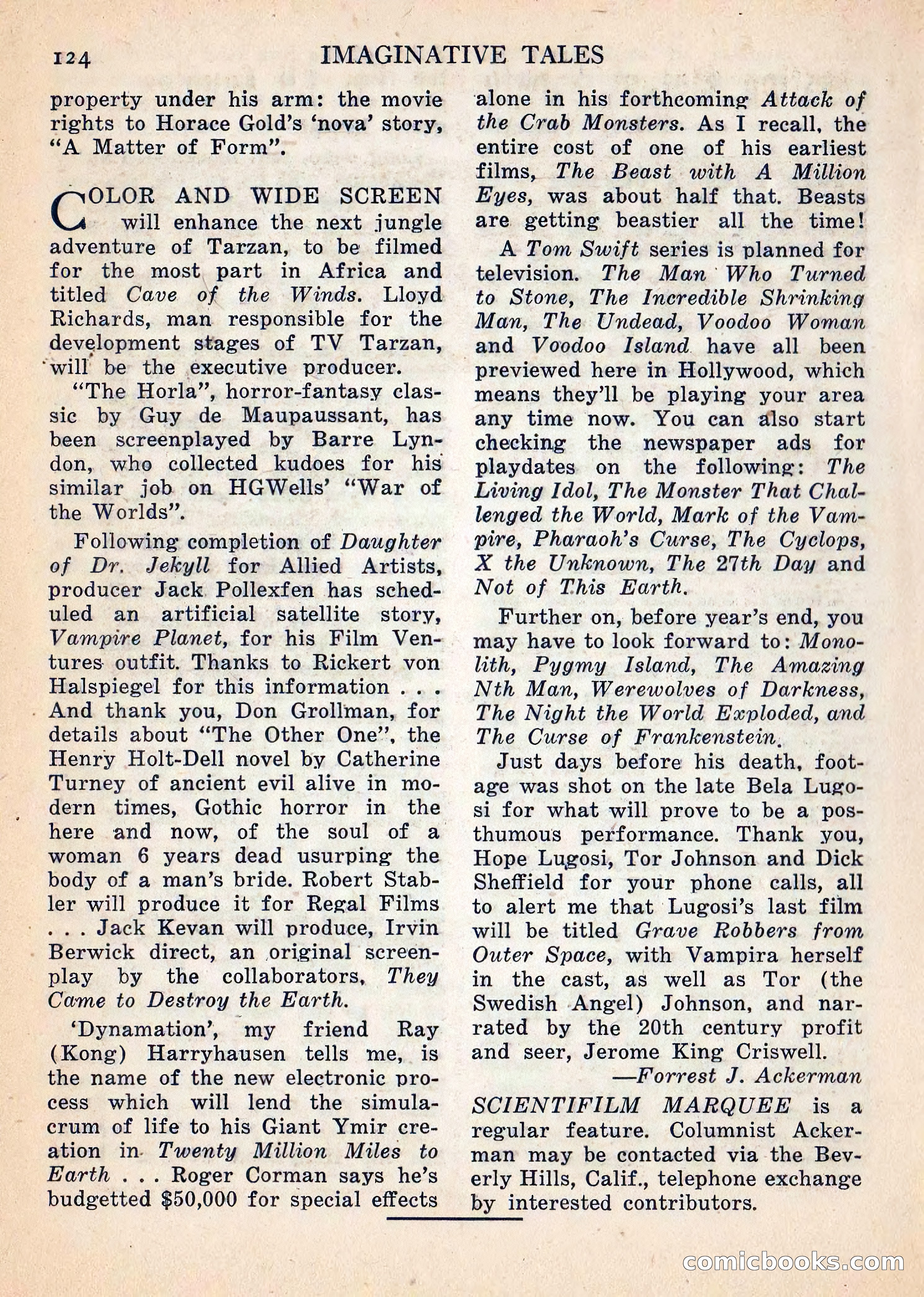Imaginative Tales, July 1957 — page 125 of 133