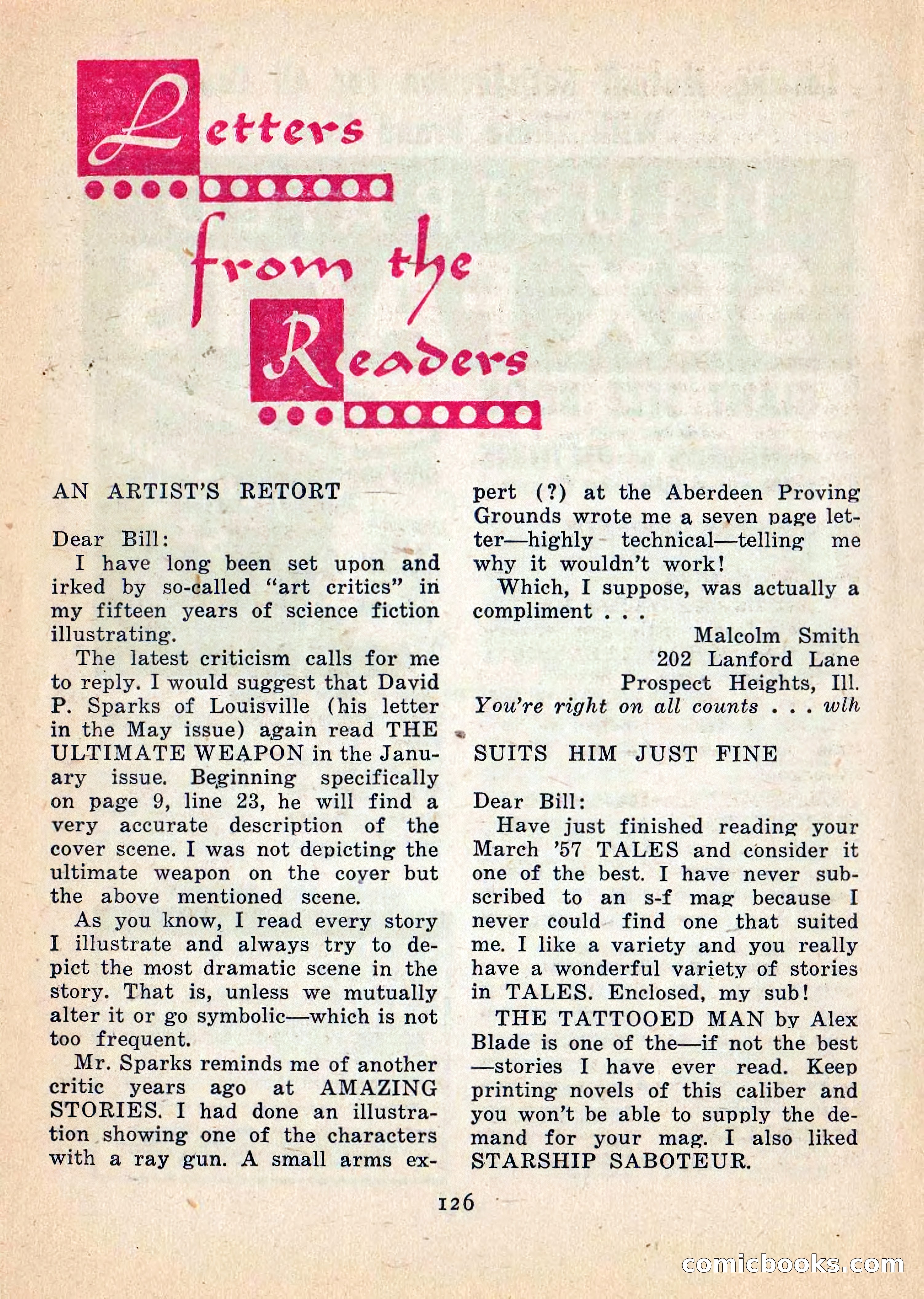 Imaginative Tales, July 1957 — page 127 of 133