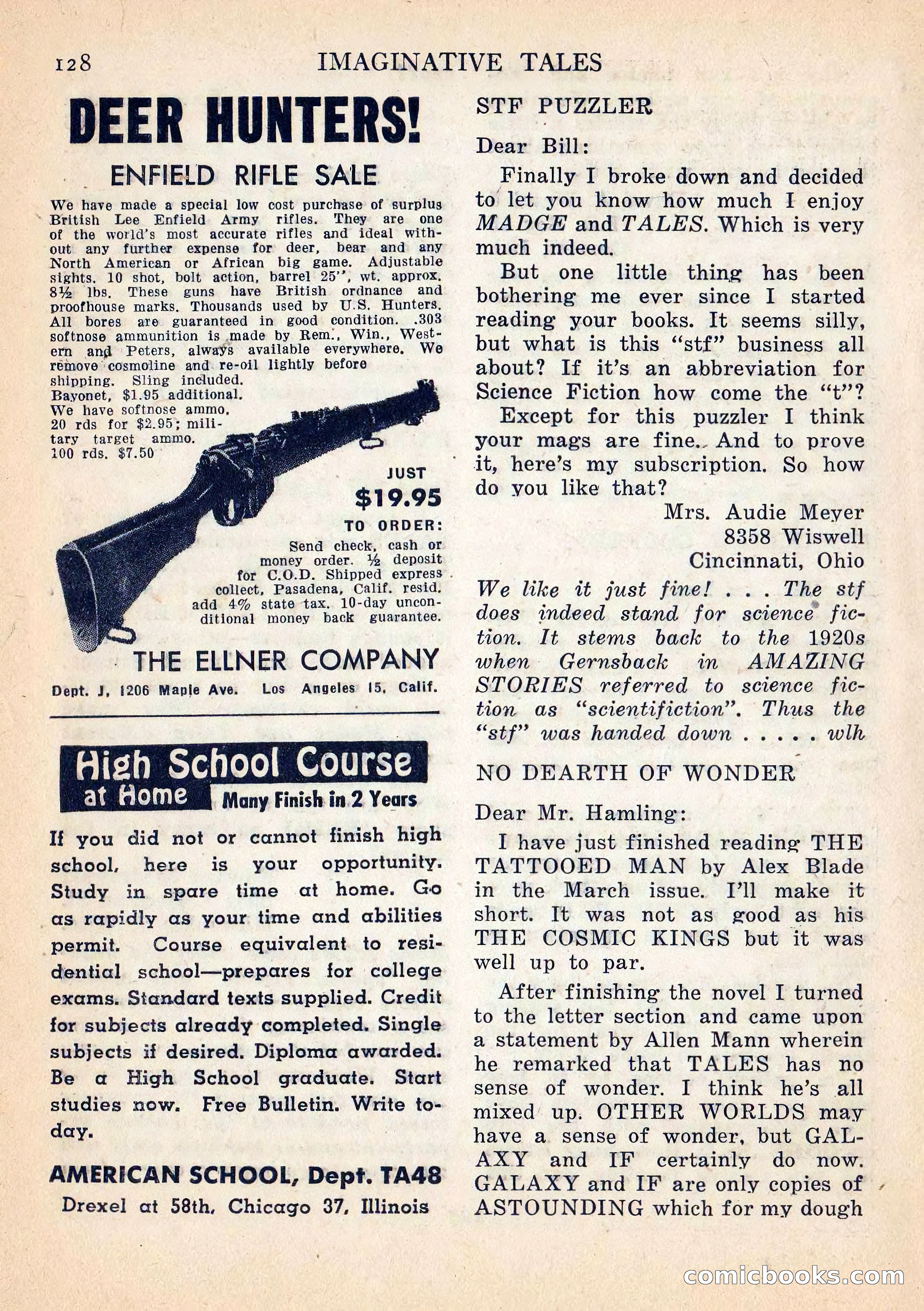 Imaginative Tales, July 1957 — page 129 of 133