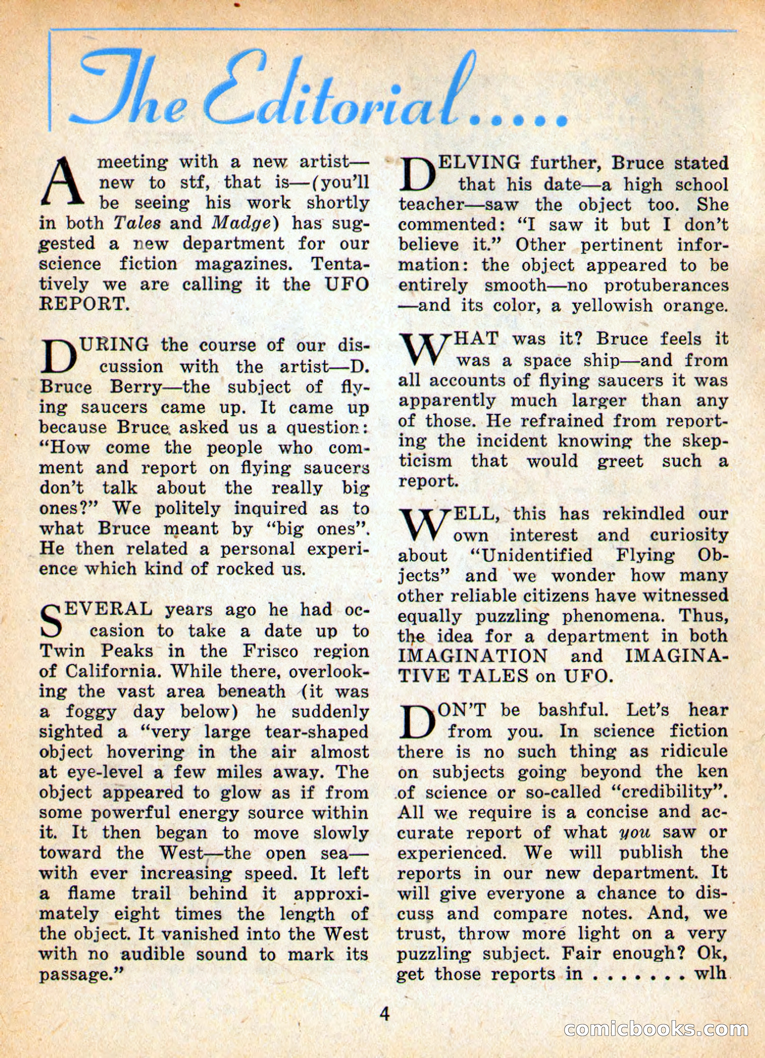 Imaginative Tales, September 1957 — page 4 of 132