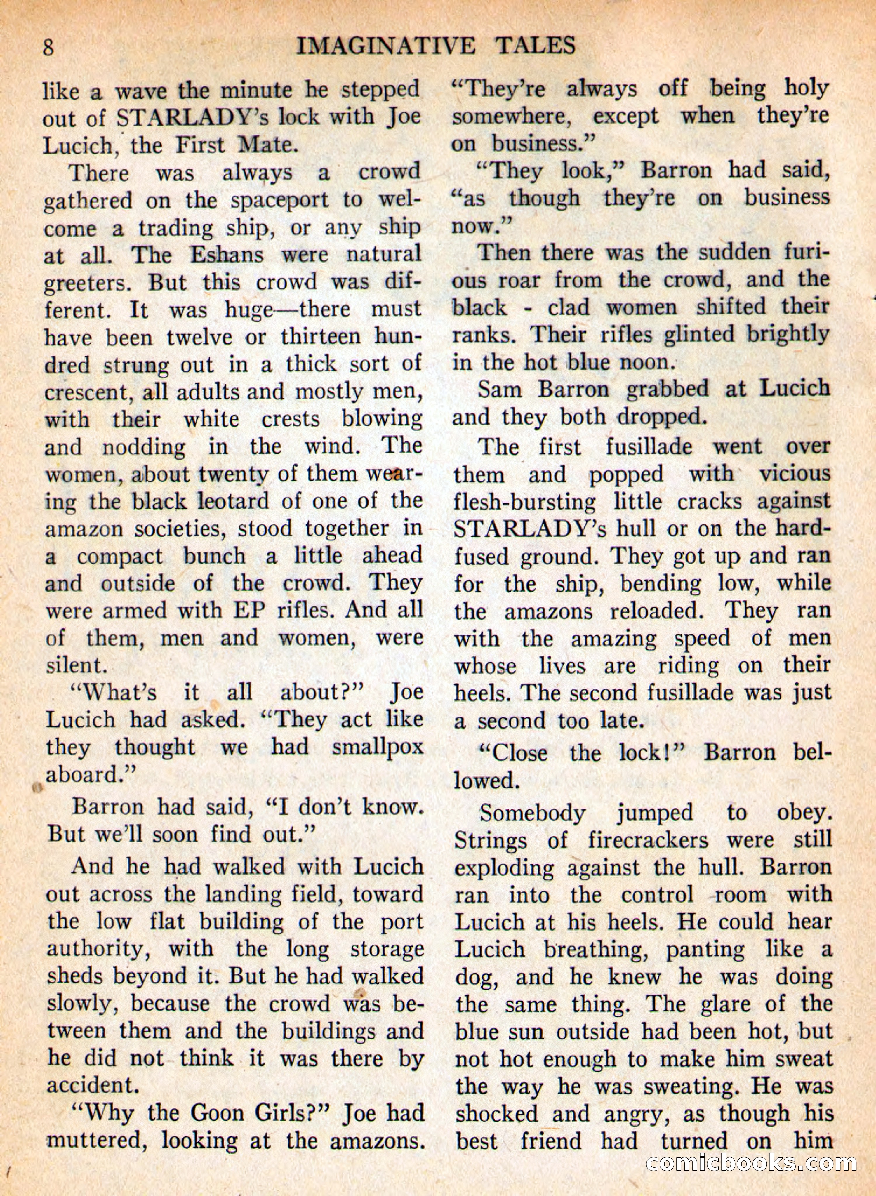 Imaginative Tales, September 1957 — page 8 of 132