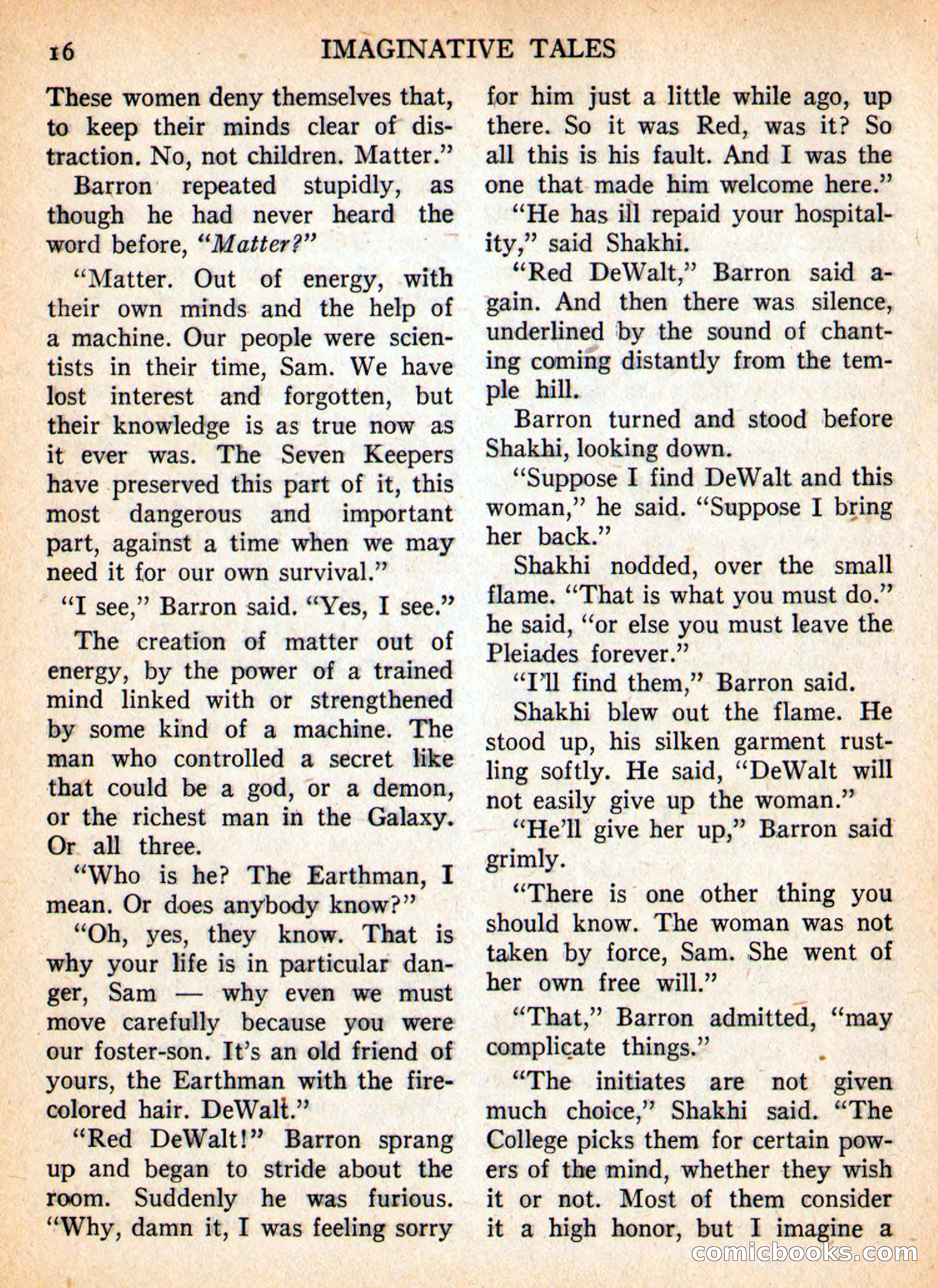 Imaginative Tales, September 1957 — page 16 of 132