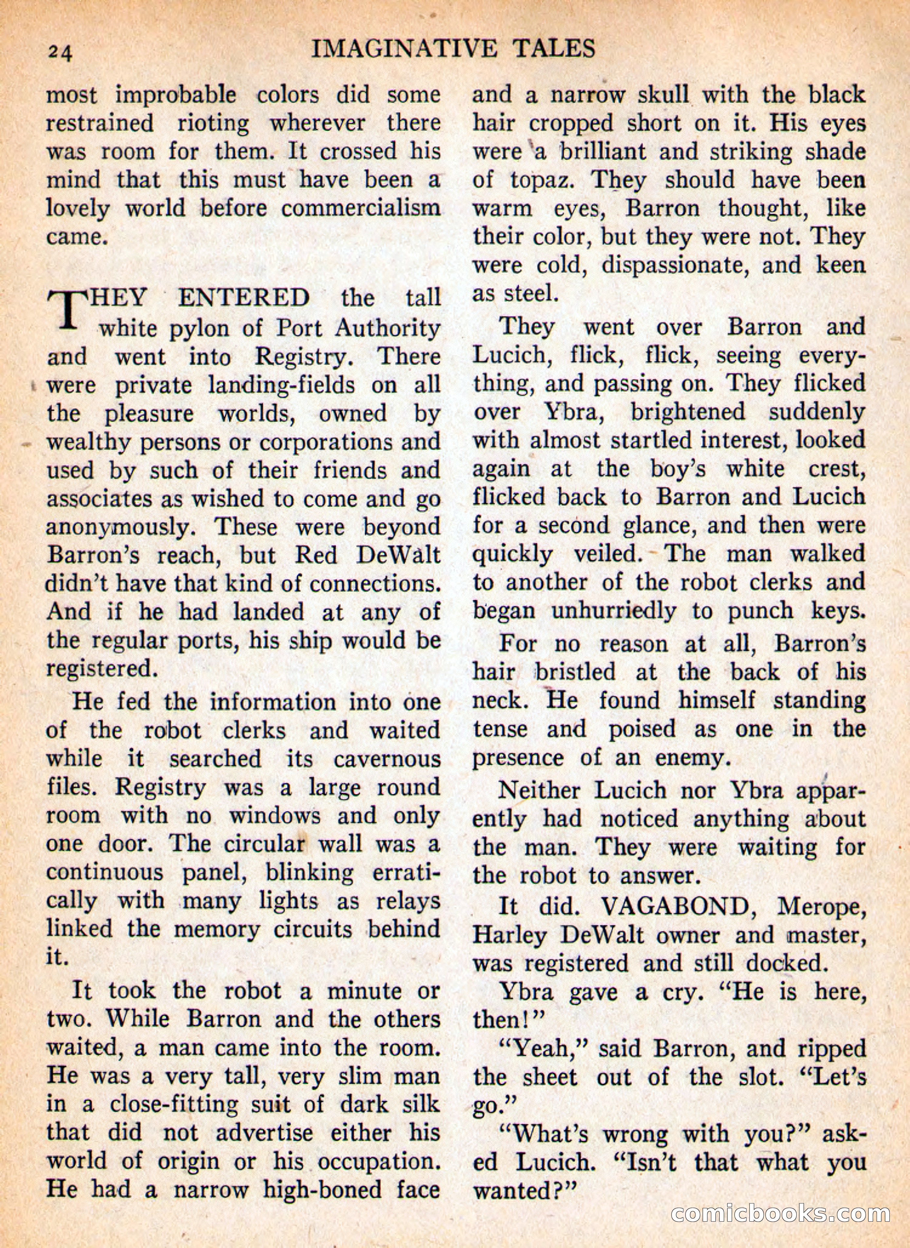 Imaginative Tales, September 1957 — page 24 of 132