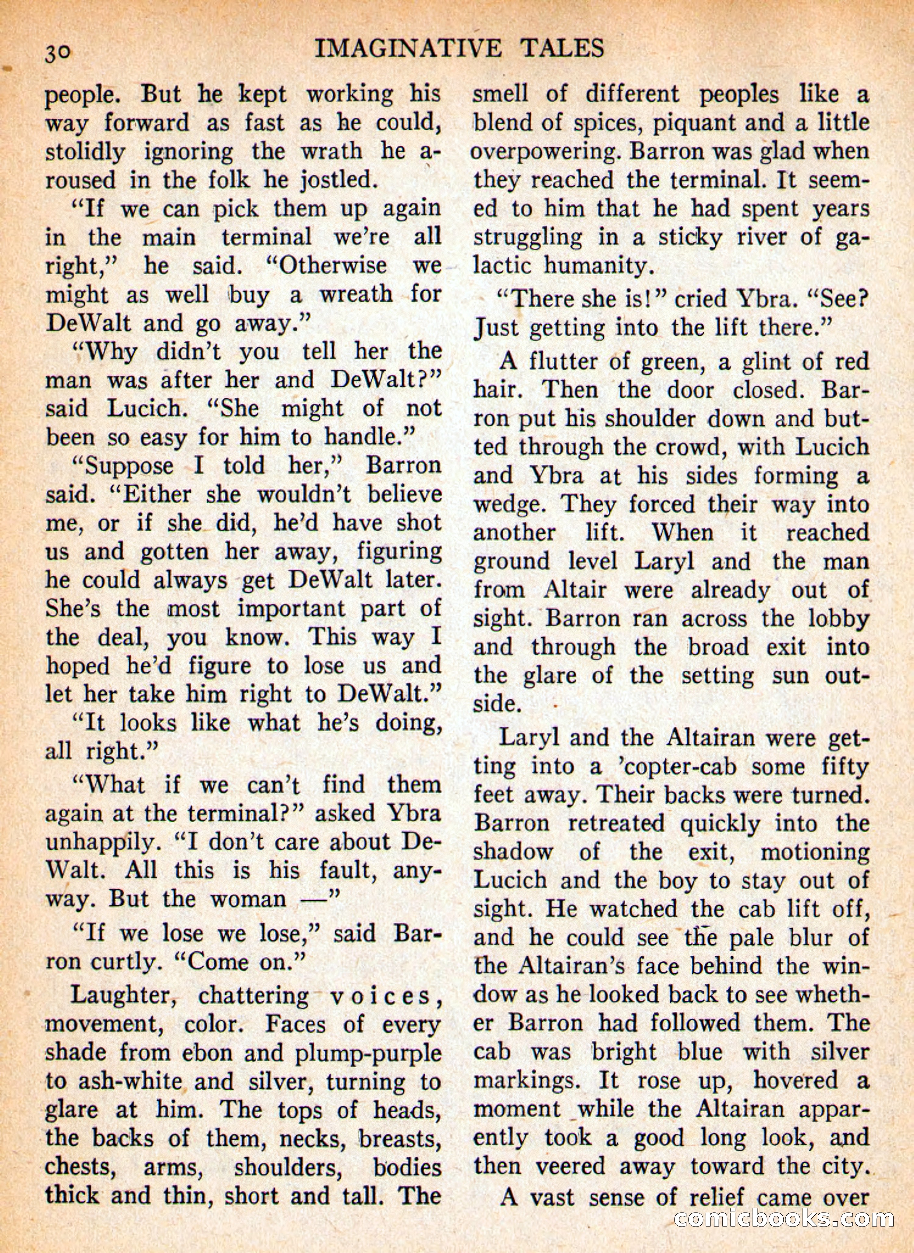 Imaginative Tales, September 1957 — page 30 of 132