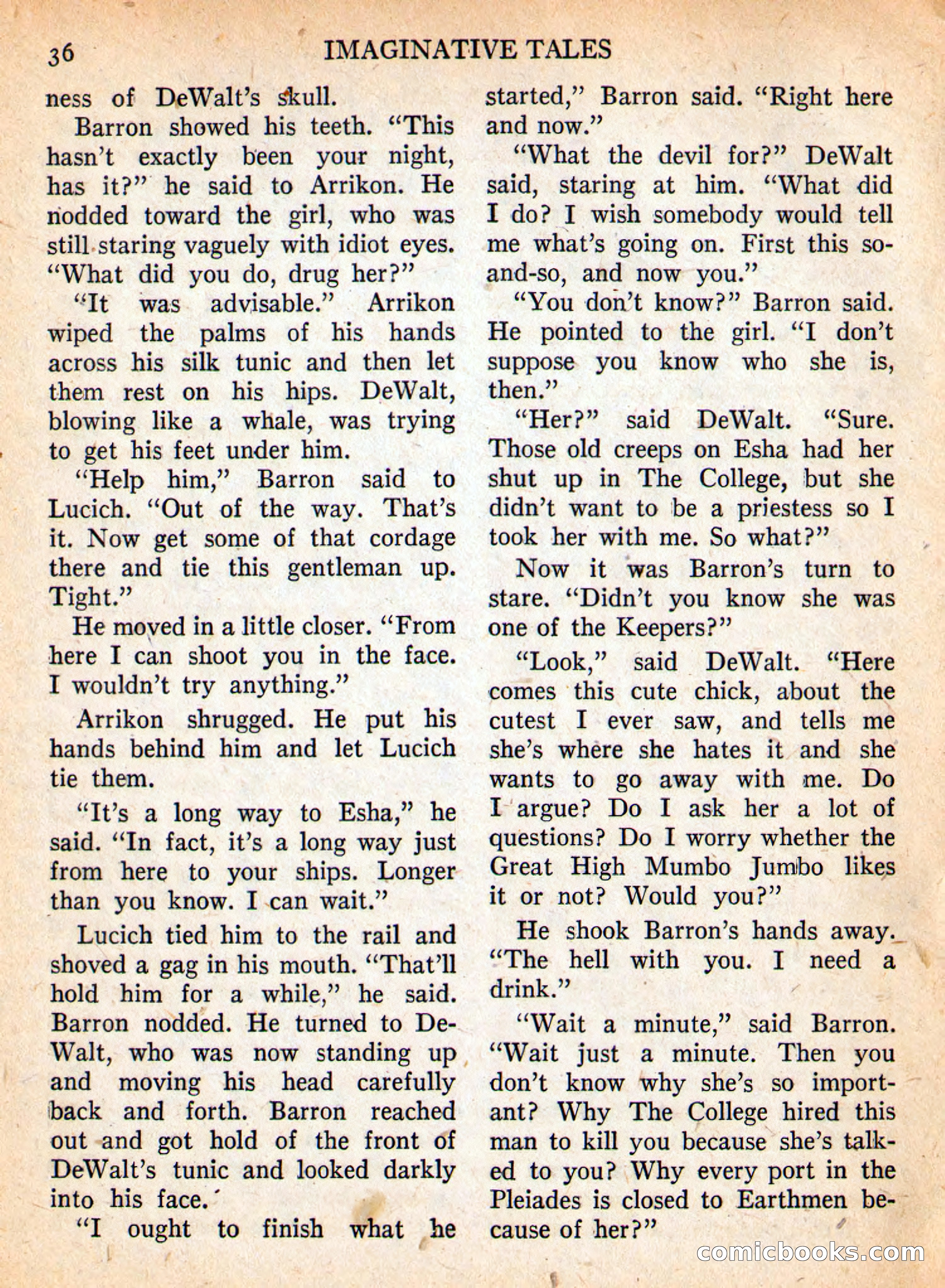 Imaginative Tales, September 1957 — page 36 of 132