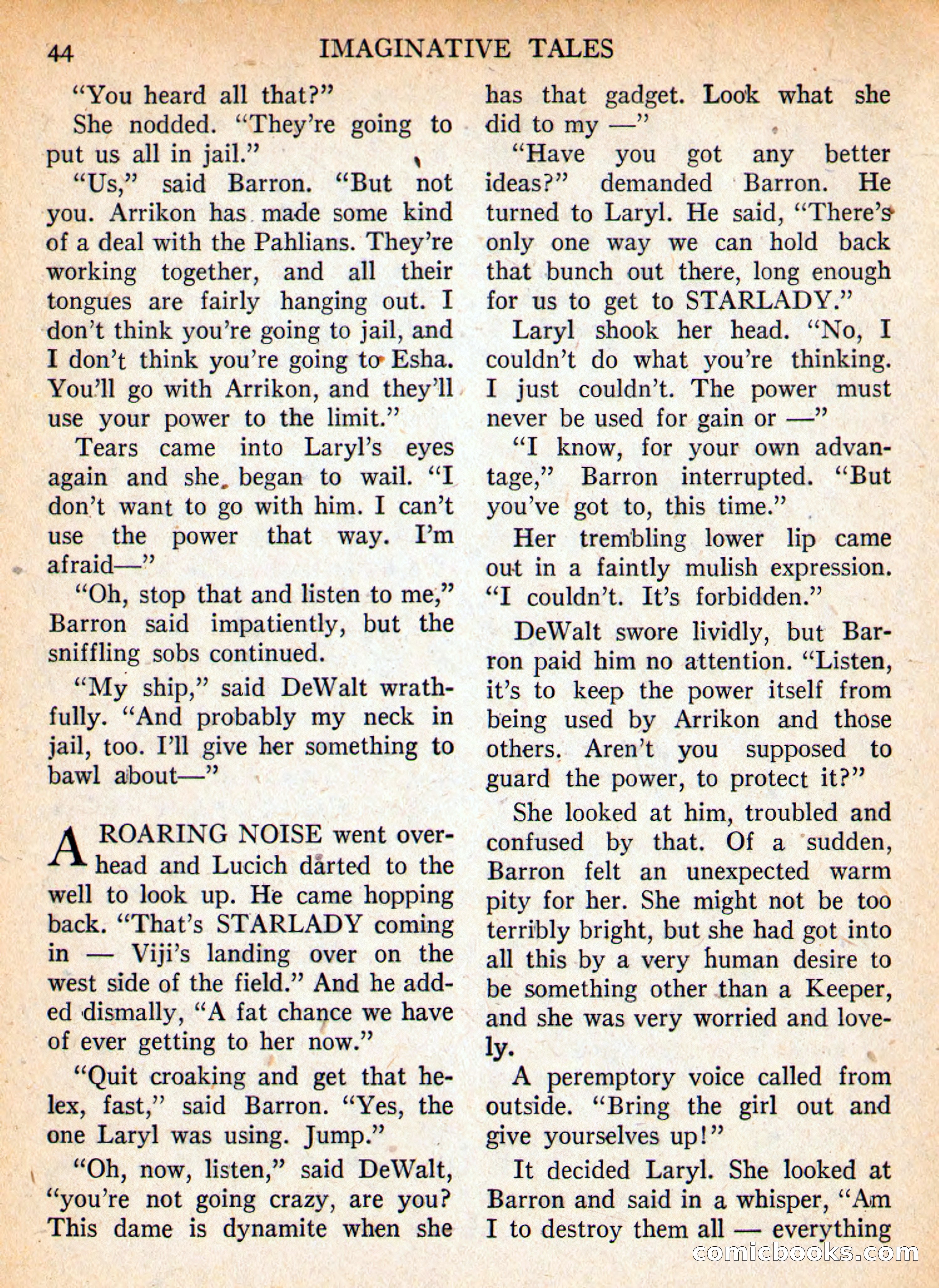Imaginative Tales, September 1957 — page 44 of 132