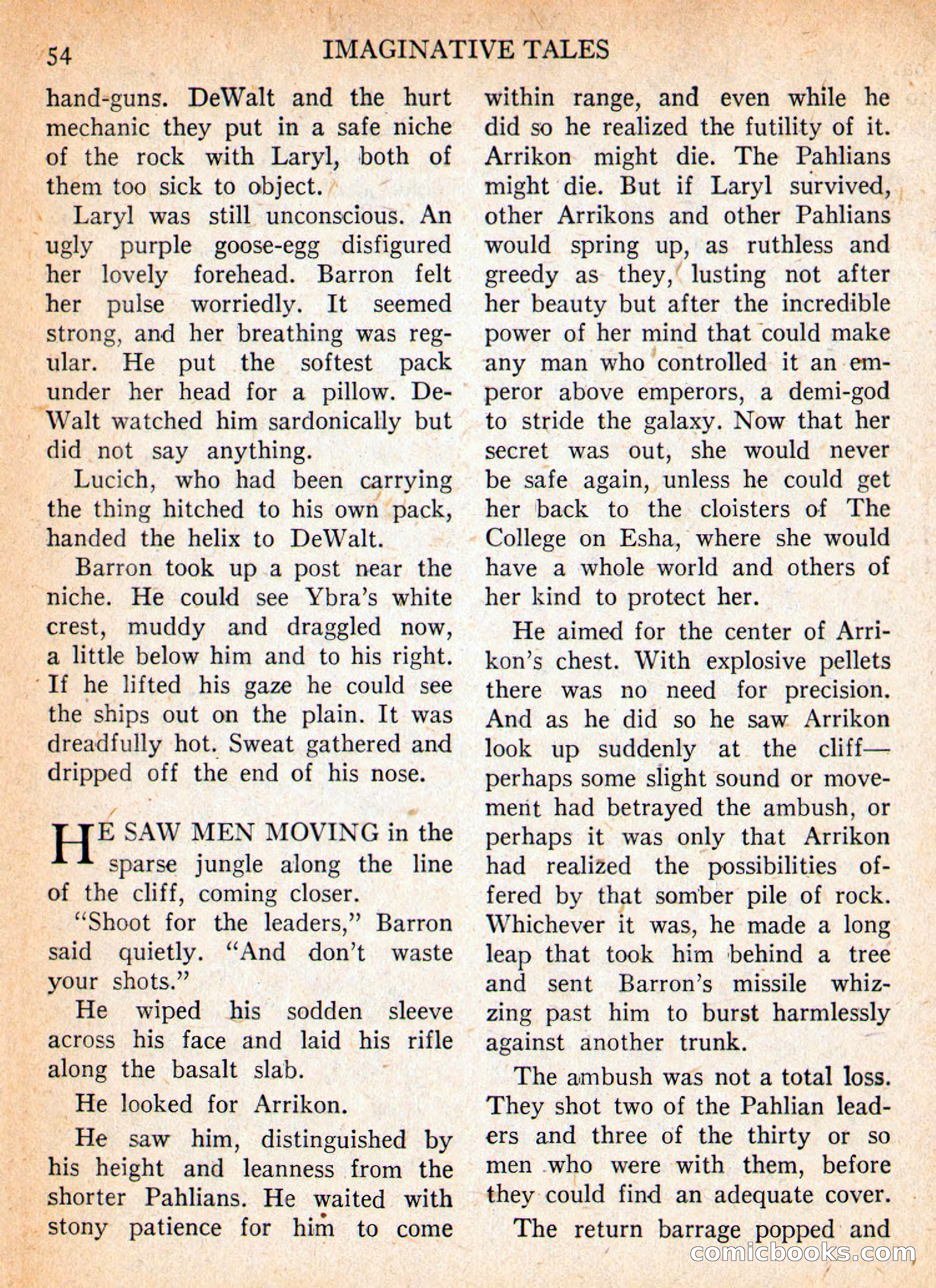 Imaginative Tales, September 1957 — page 54 of 132