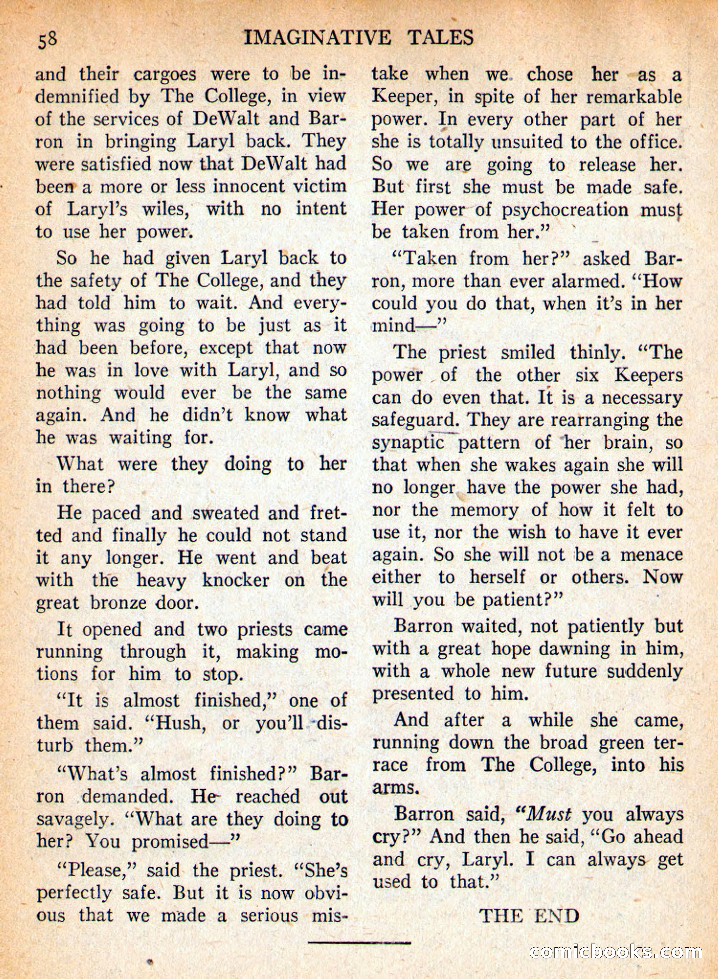 Imaginative Tales, September 1957 — page 58 of 132