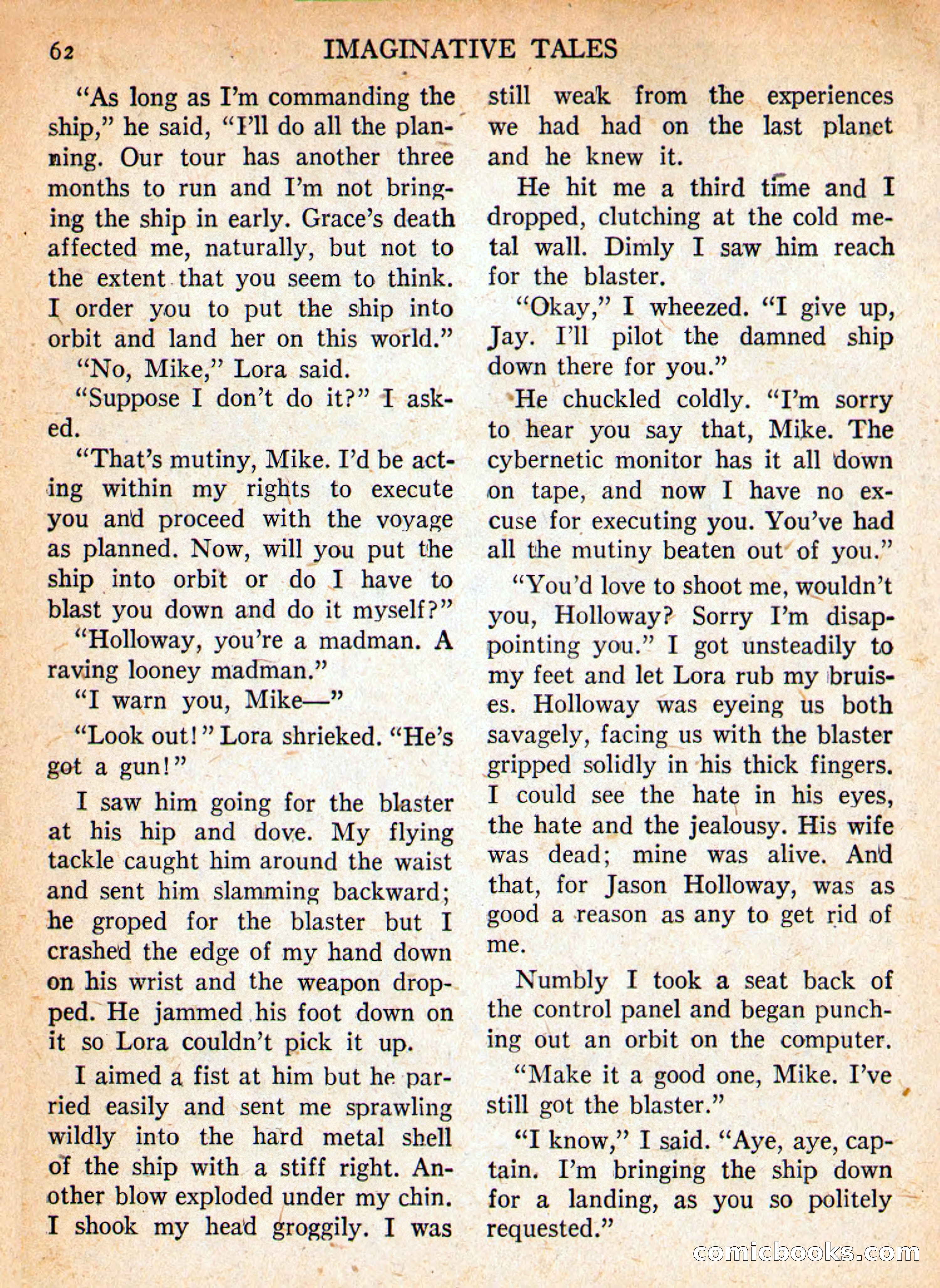 Imaginative Tales, September 1957 — page 62 of 132