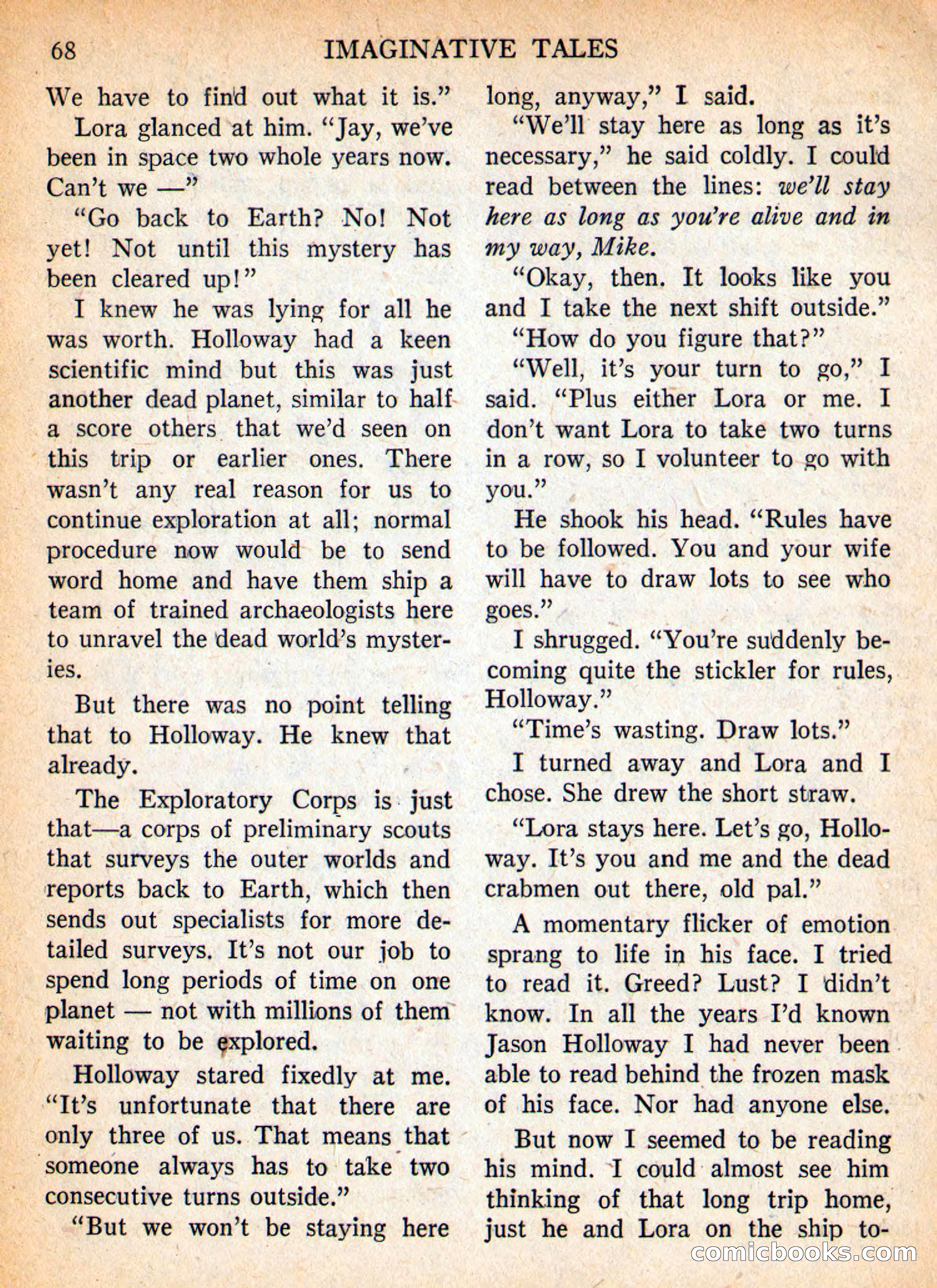Imaginative Tales, September 1957 — page 68 of 132