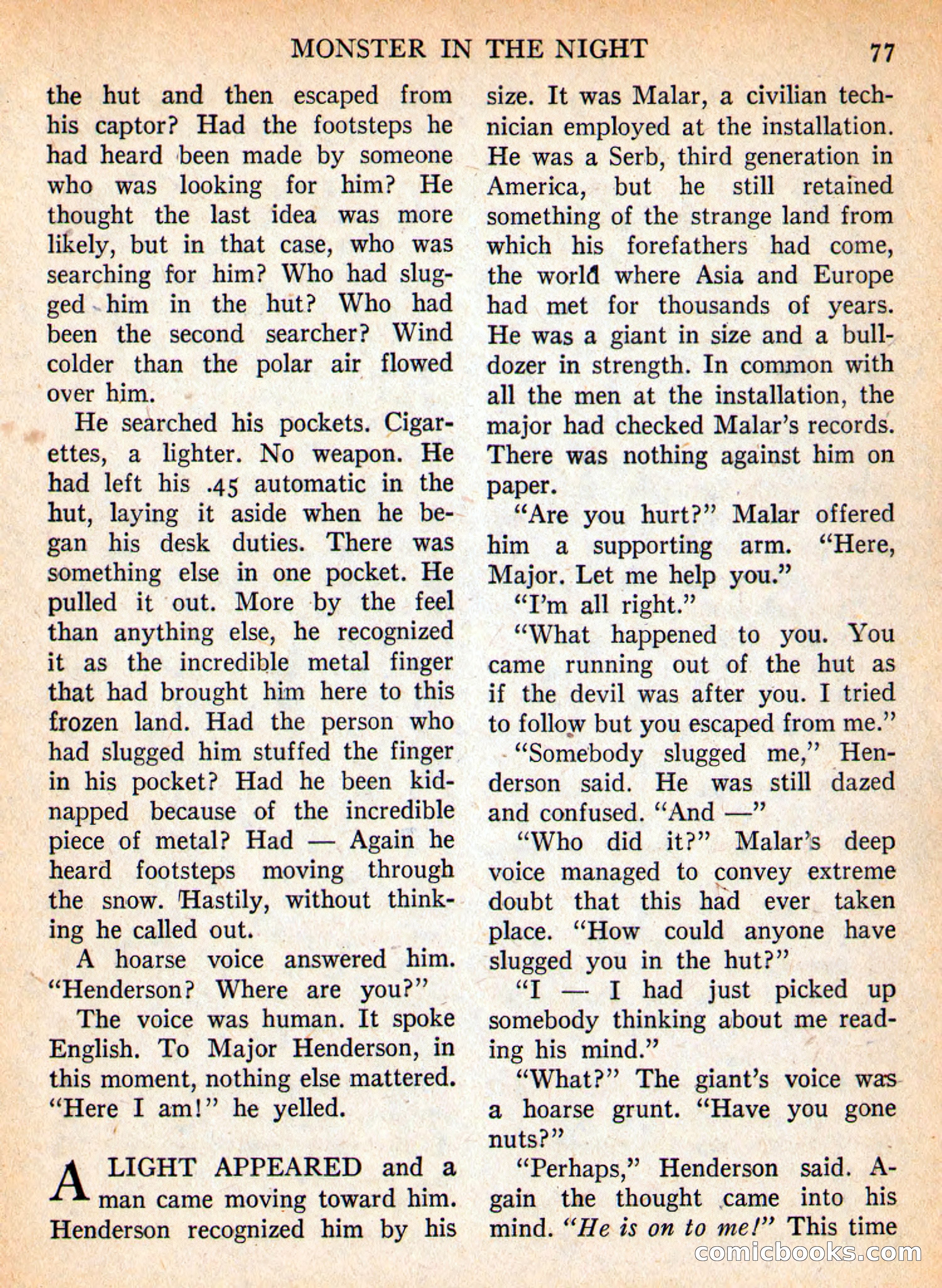 Imaginative Tales, September 1957 — page 77 of 132