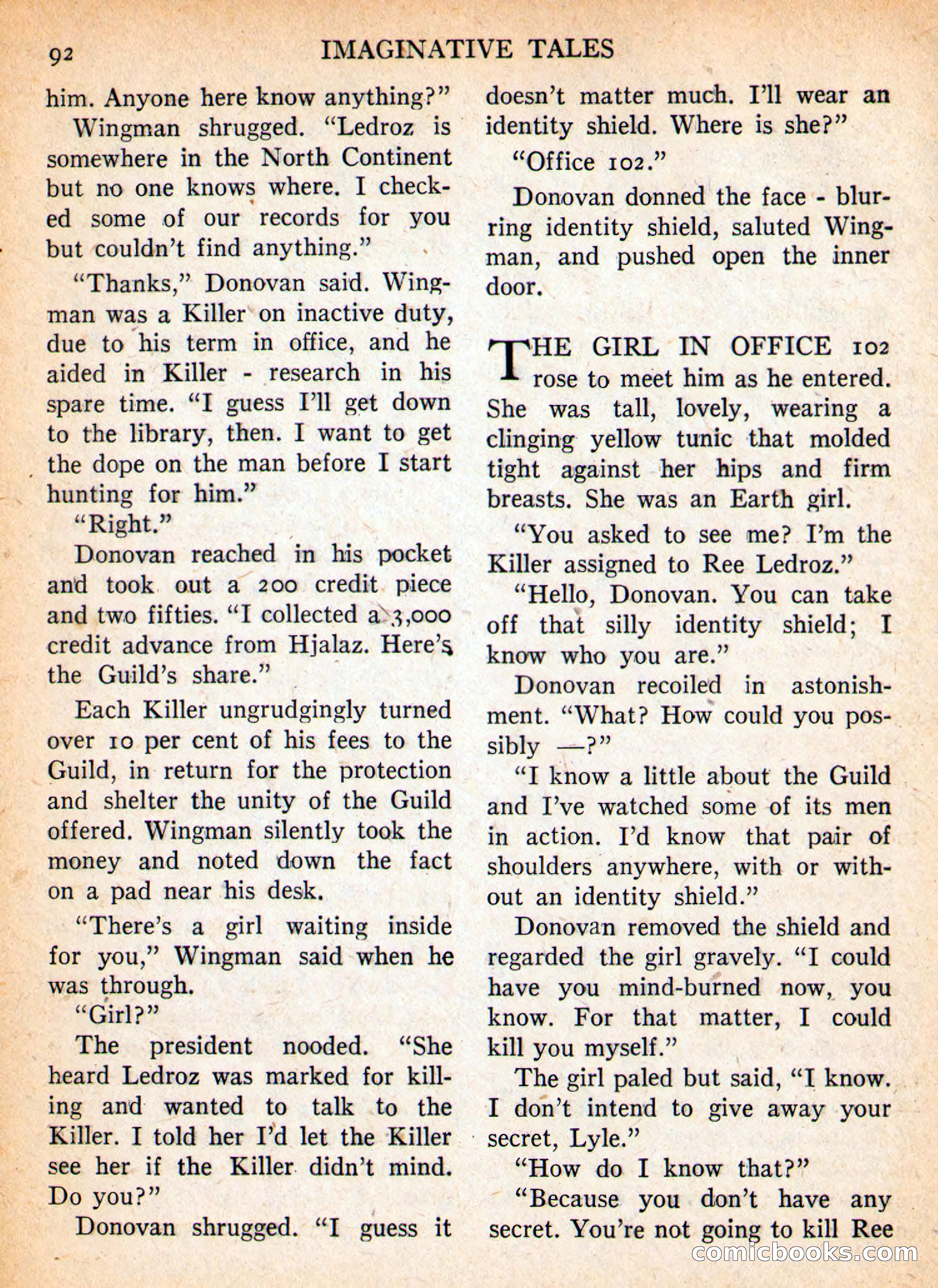 Imaginative Tales, September 1957 — page 92 of 132