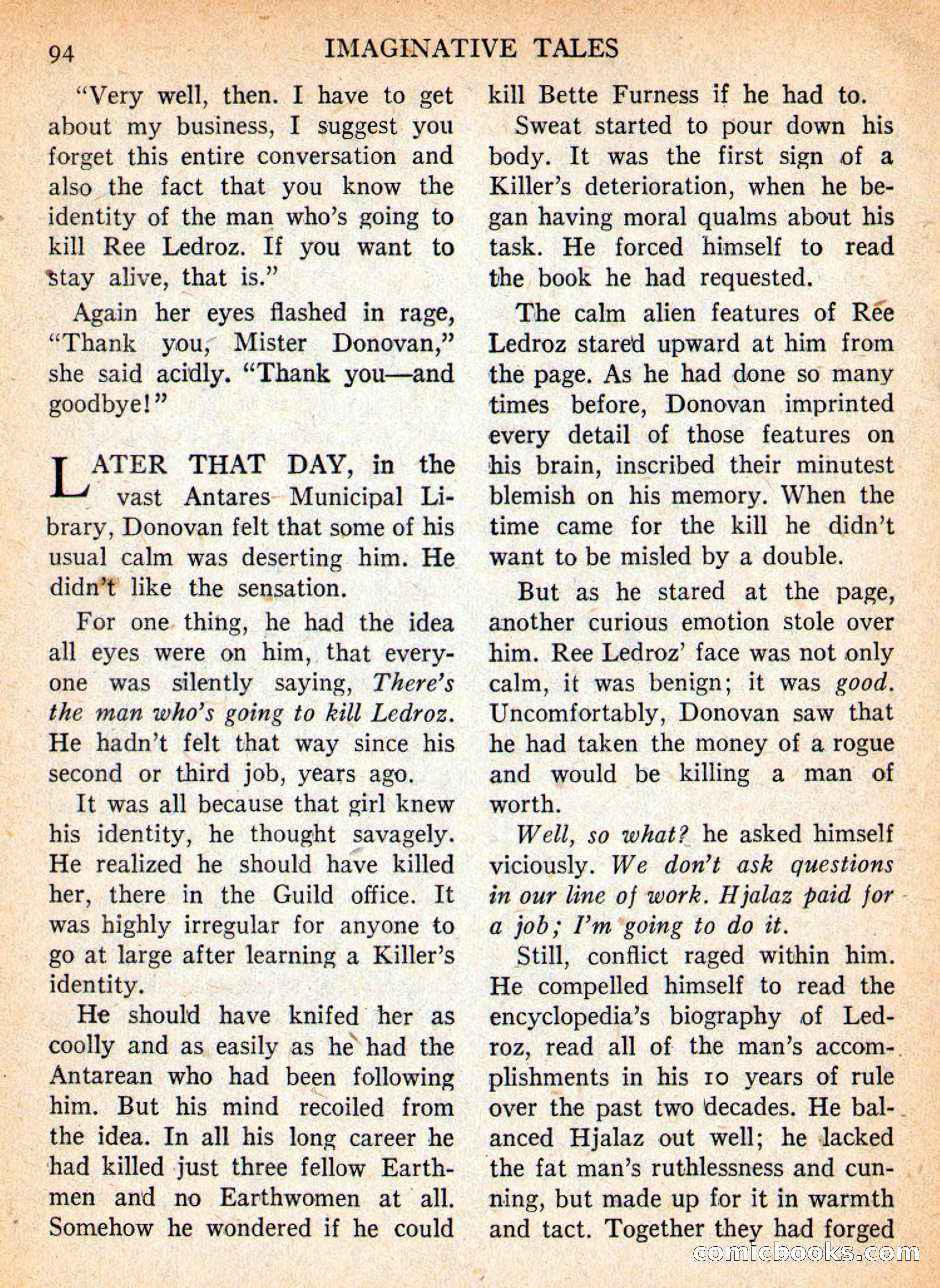 Imaginative Tales, September 1957 — page 94 of 132