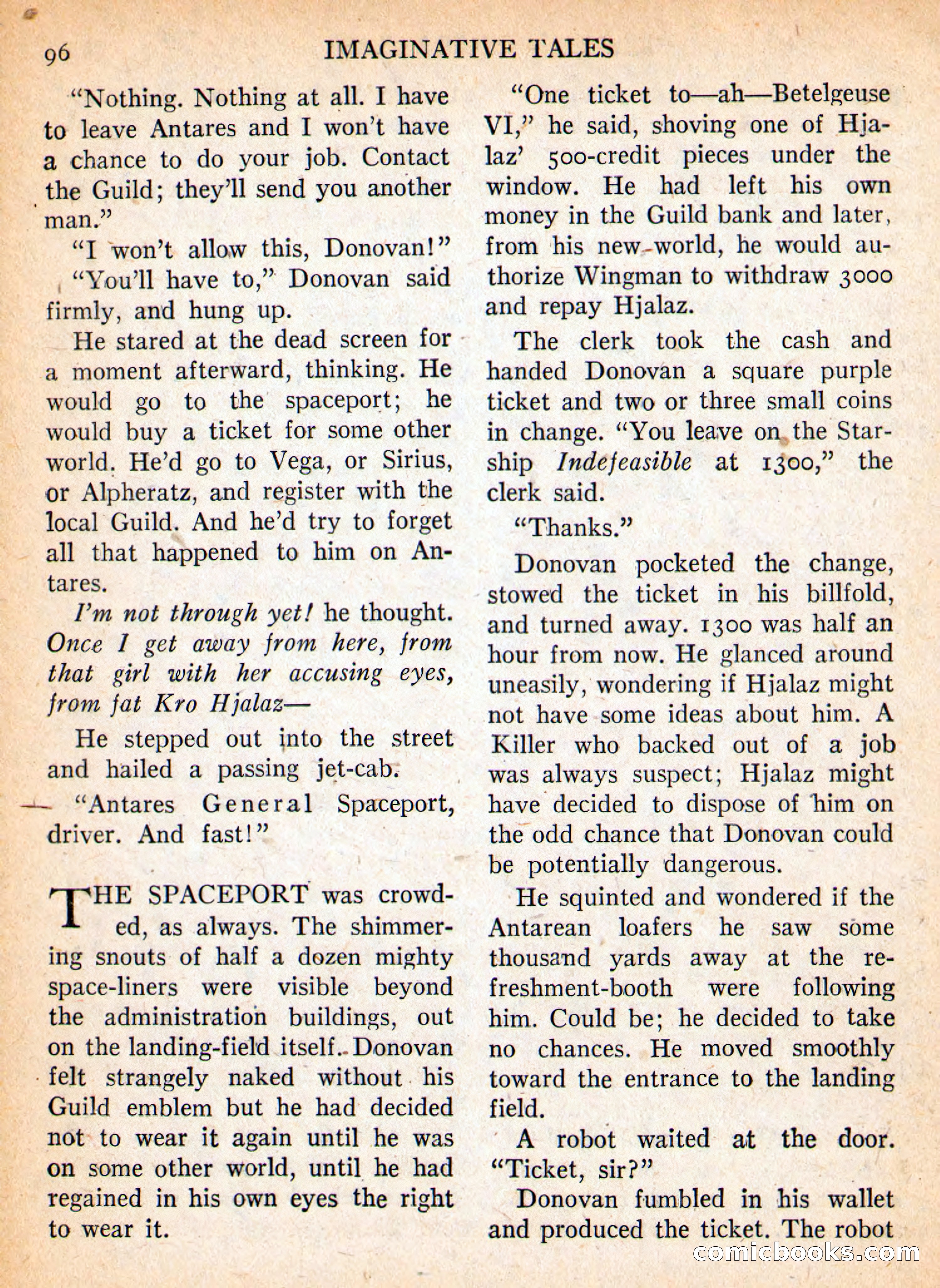 Imaginative Tales, September 1957 — page 96 of 132