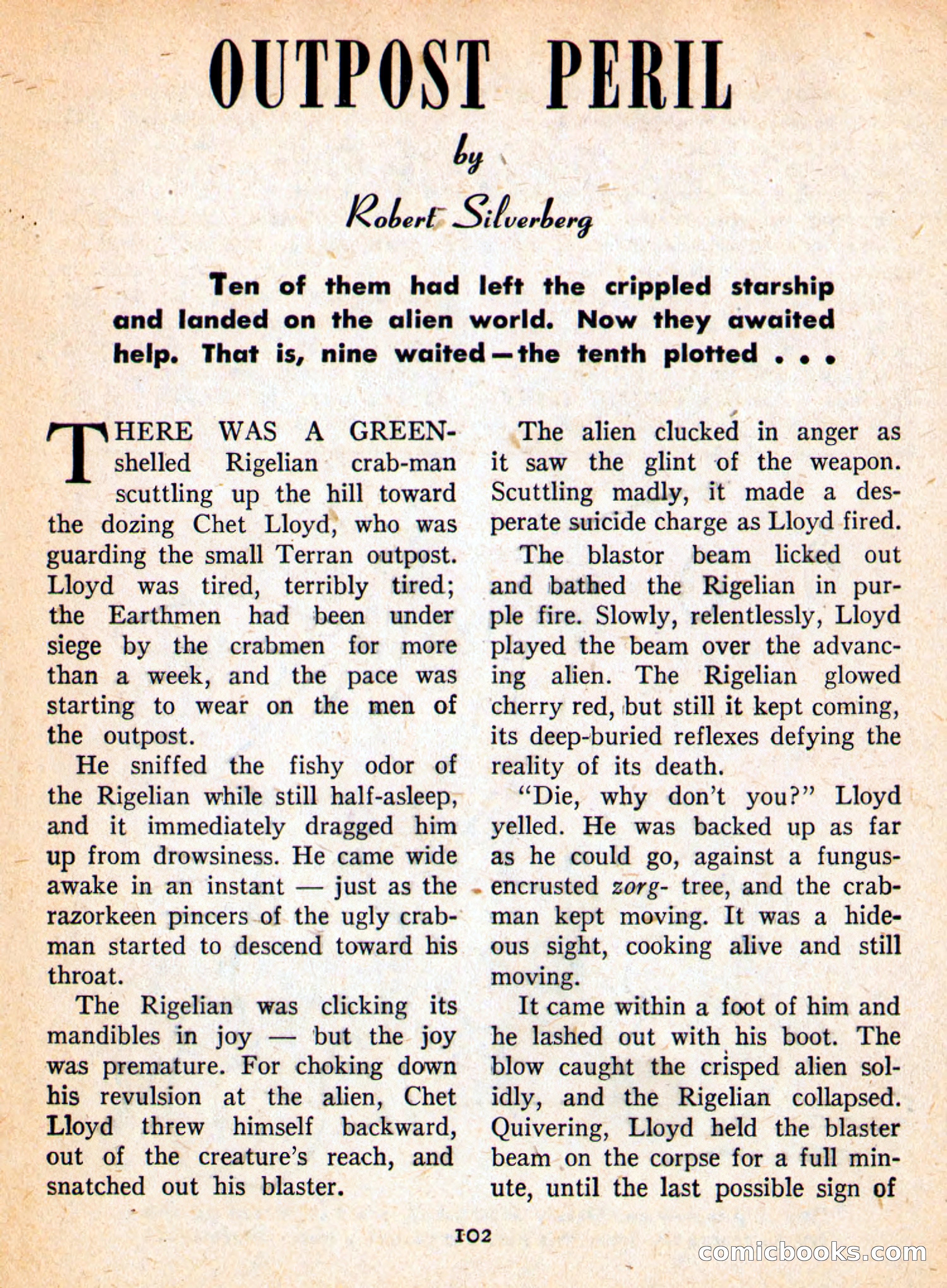 Imaginative Tales, September 1957 — page 102 of 132