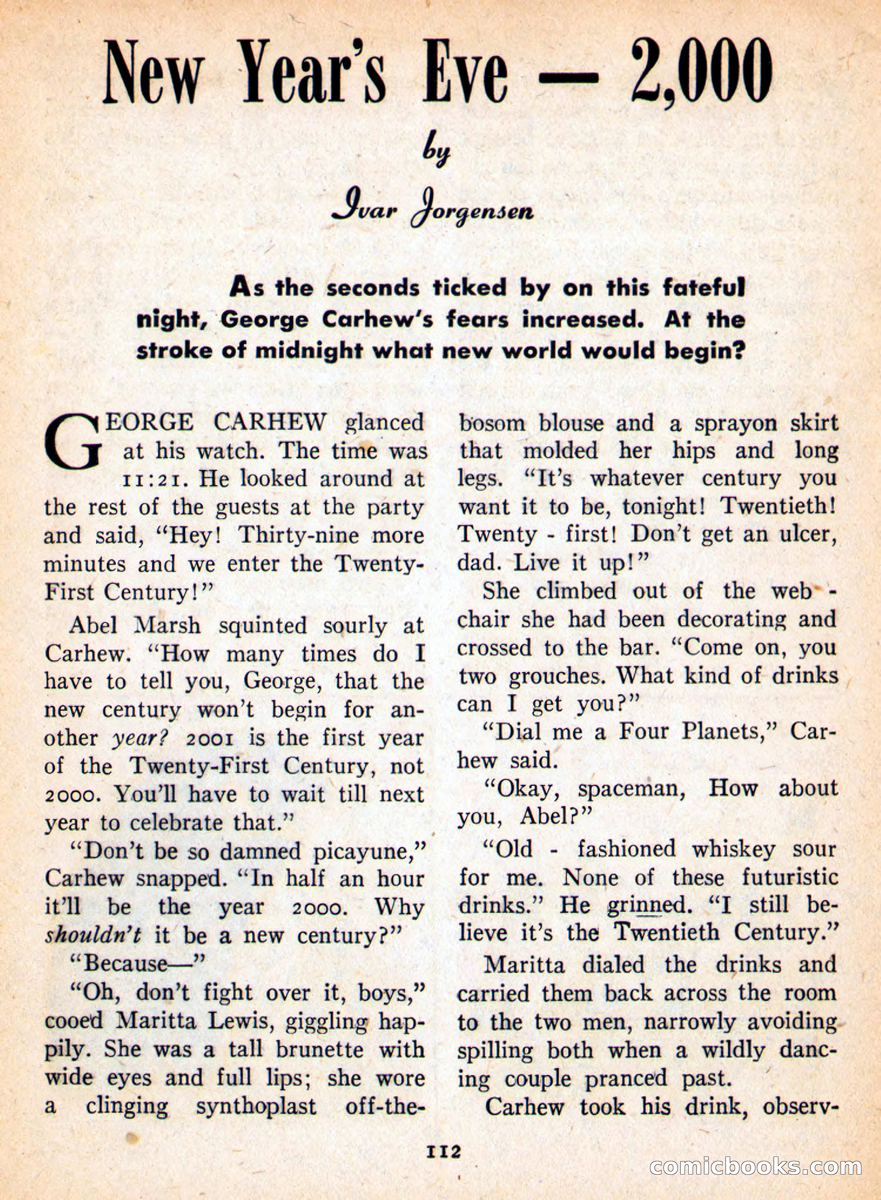 Imaginative Tales, September 1957 — page 112 of 132