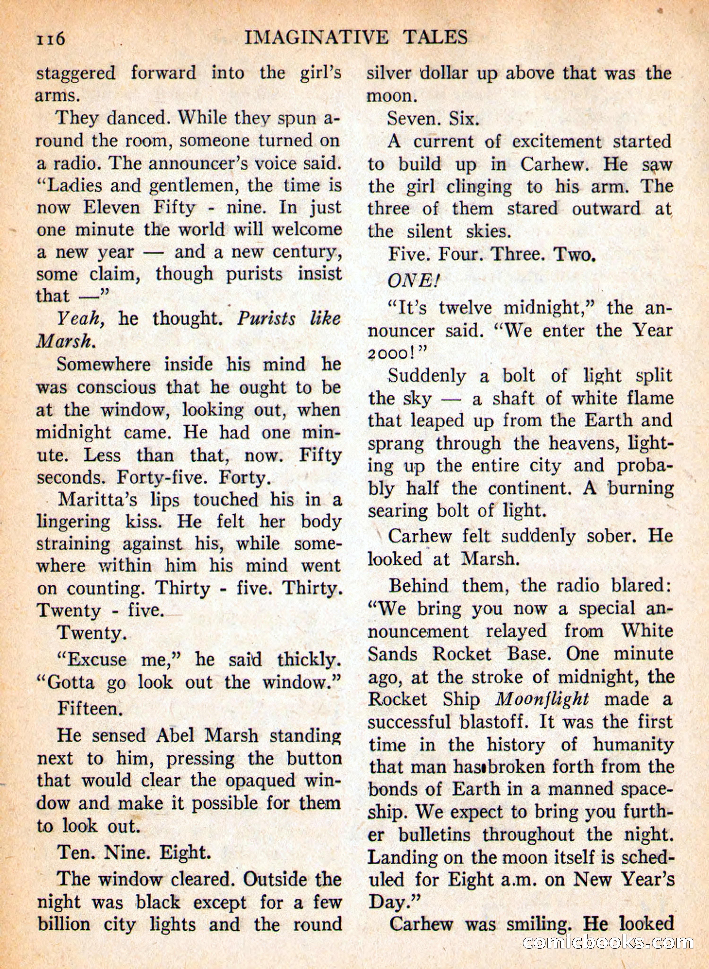 Imaginative Tales, September 1957 — page 116 of 132