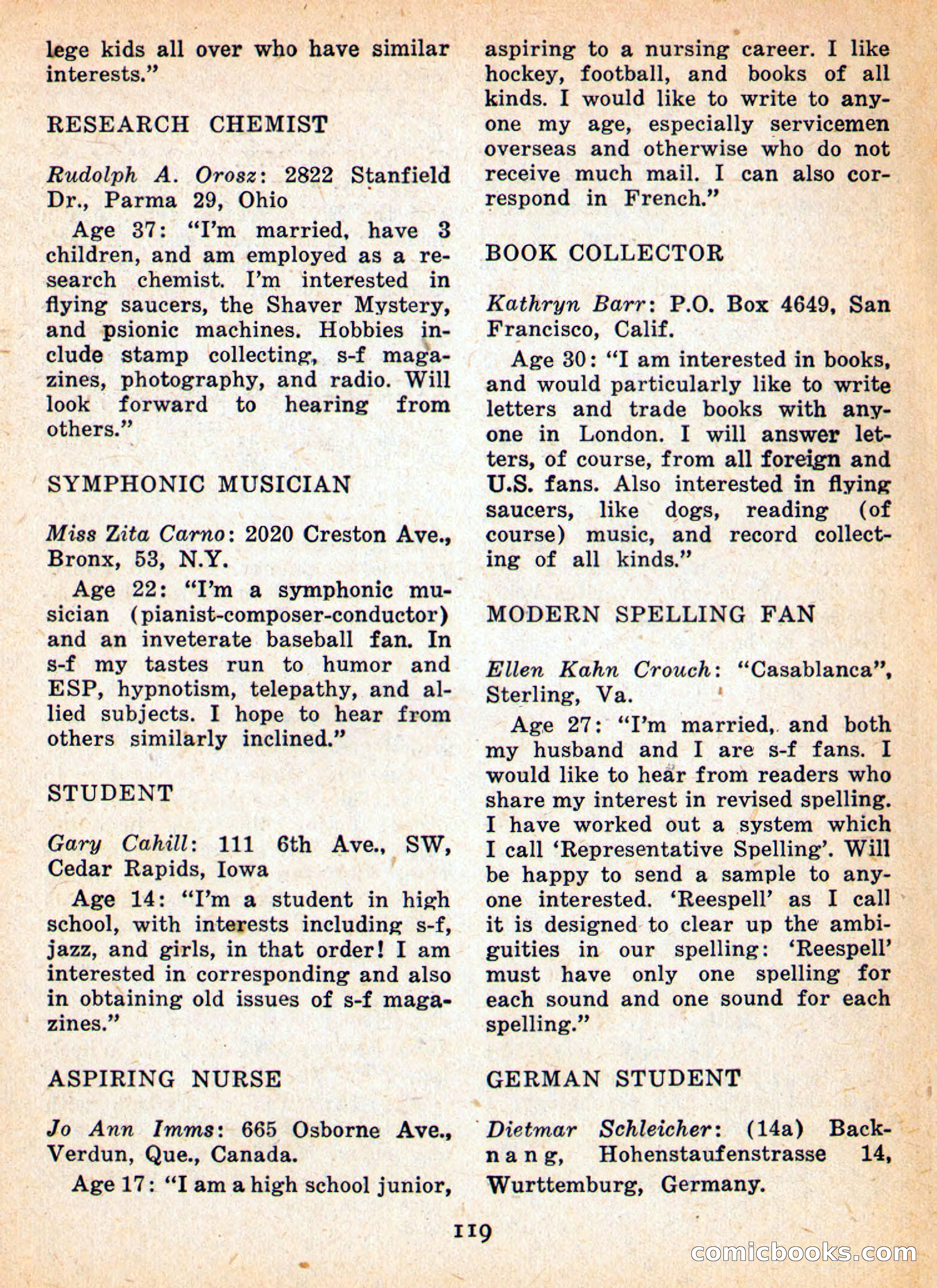 Imaginative Tales, September 1957 — page 119 of 132