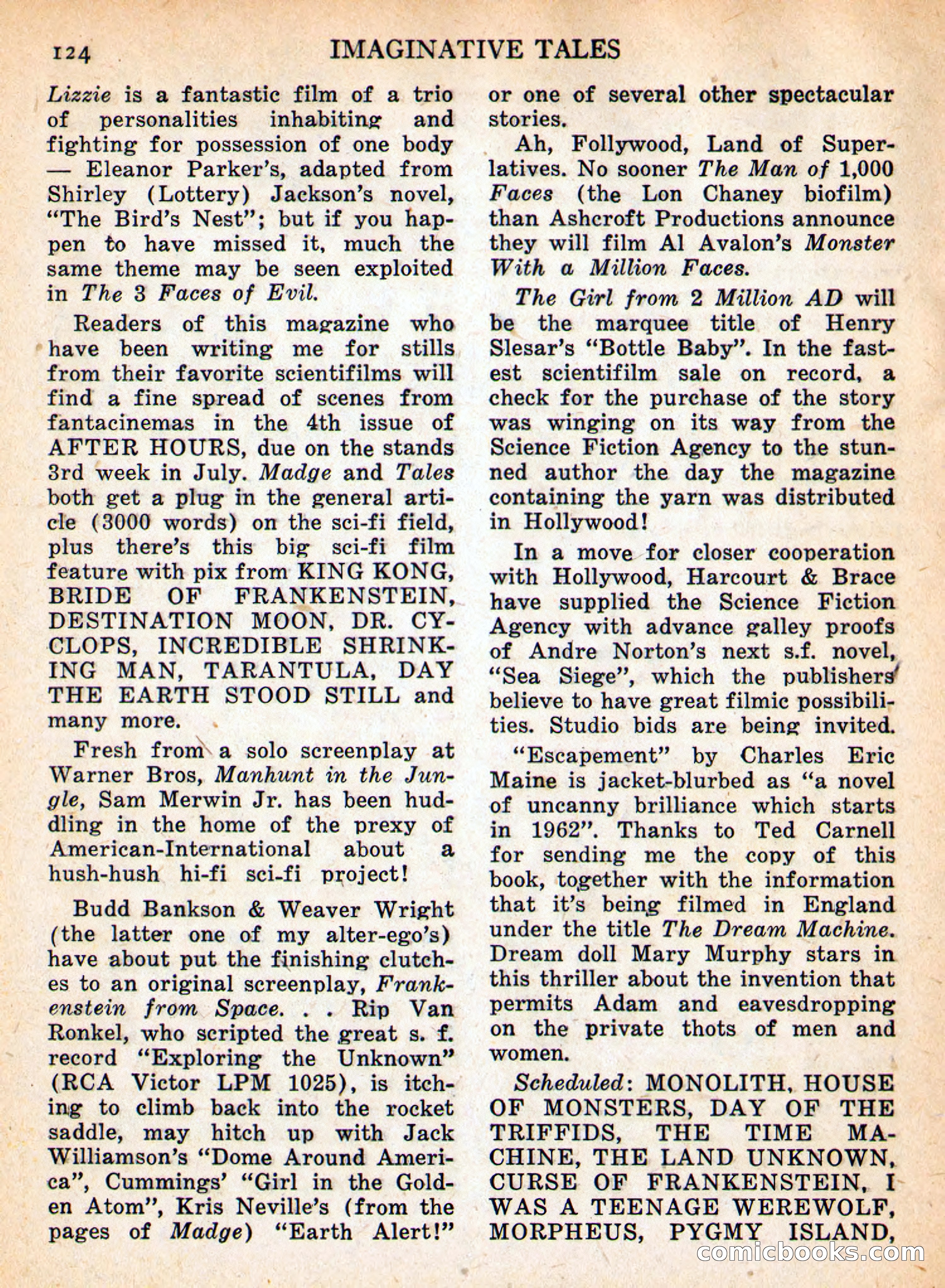 Imaginative Tales, September 1957 — page 124 of 132