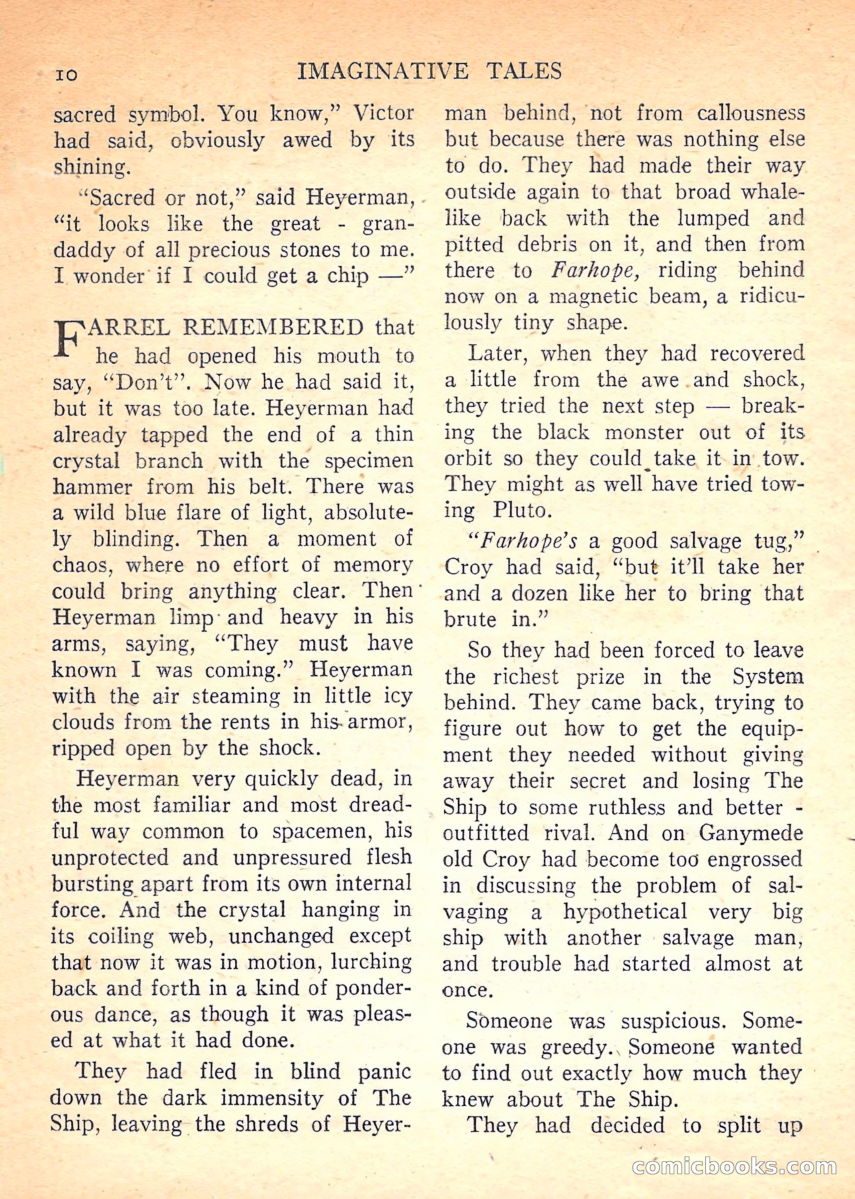 Imaginative Tales, November 1957 — page 10 of 132