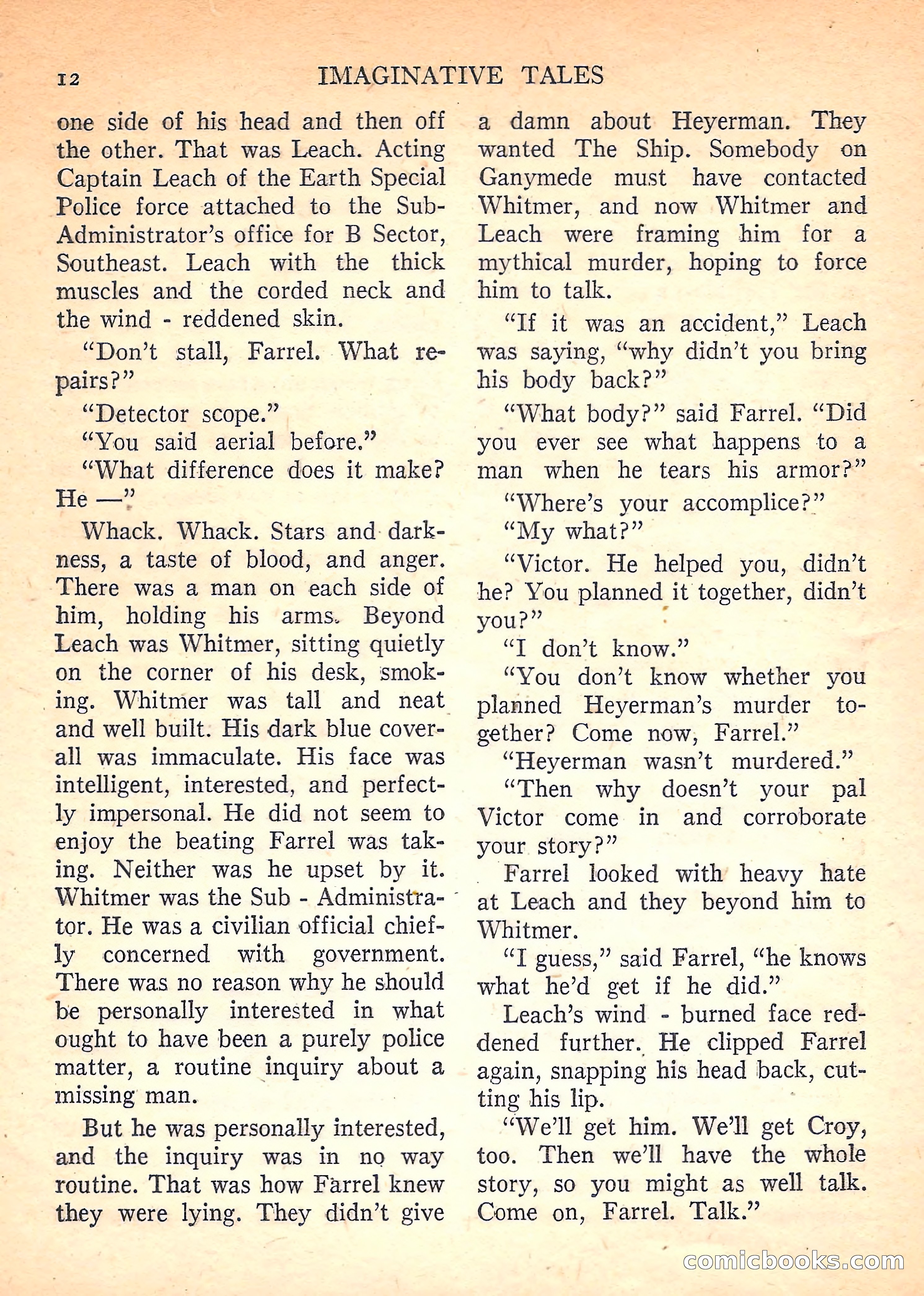 Imaginative Tales, November 1957 — page 12 of 132