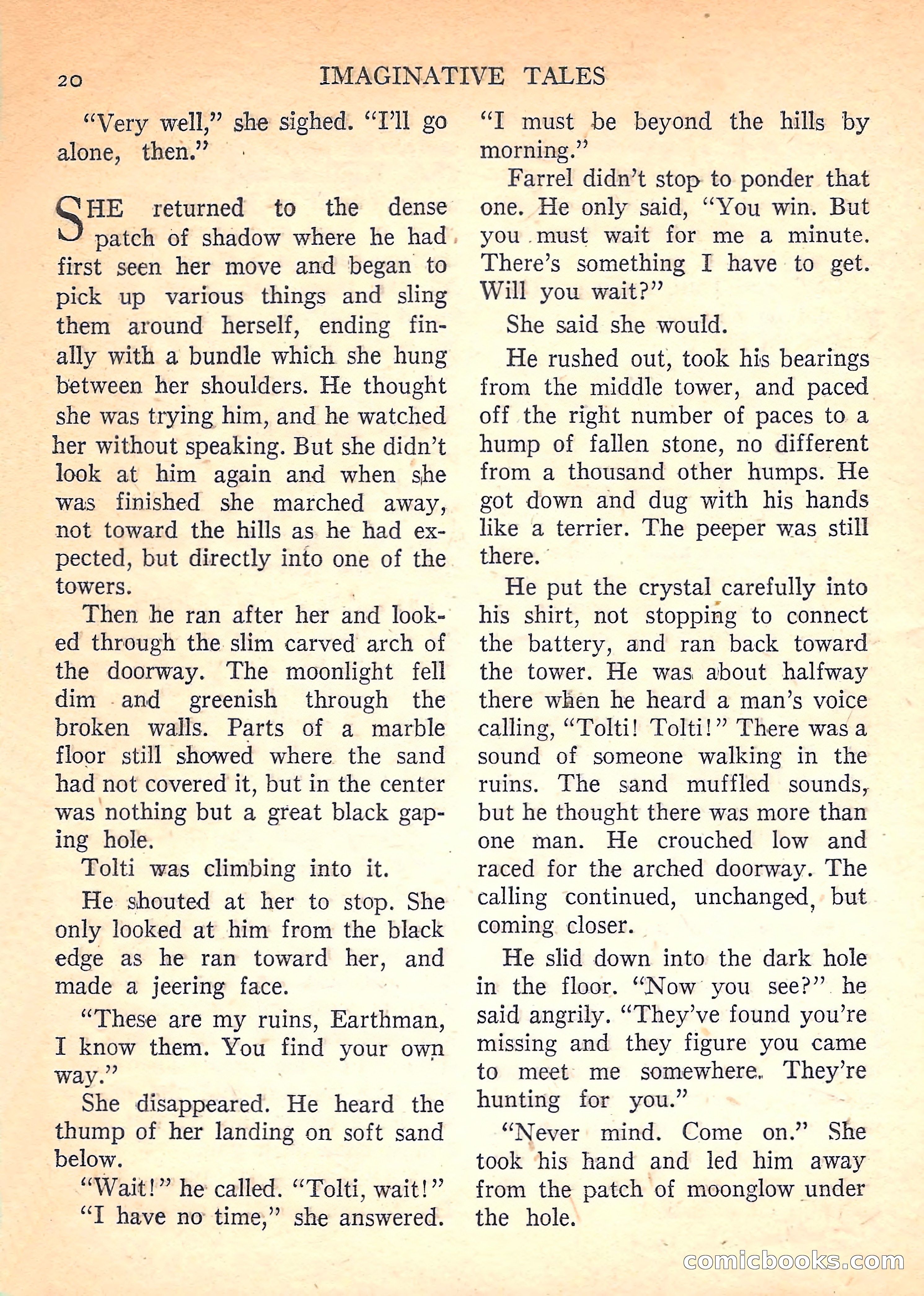 Imaginative Tales, November 1957 — page 20 of 132
