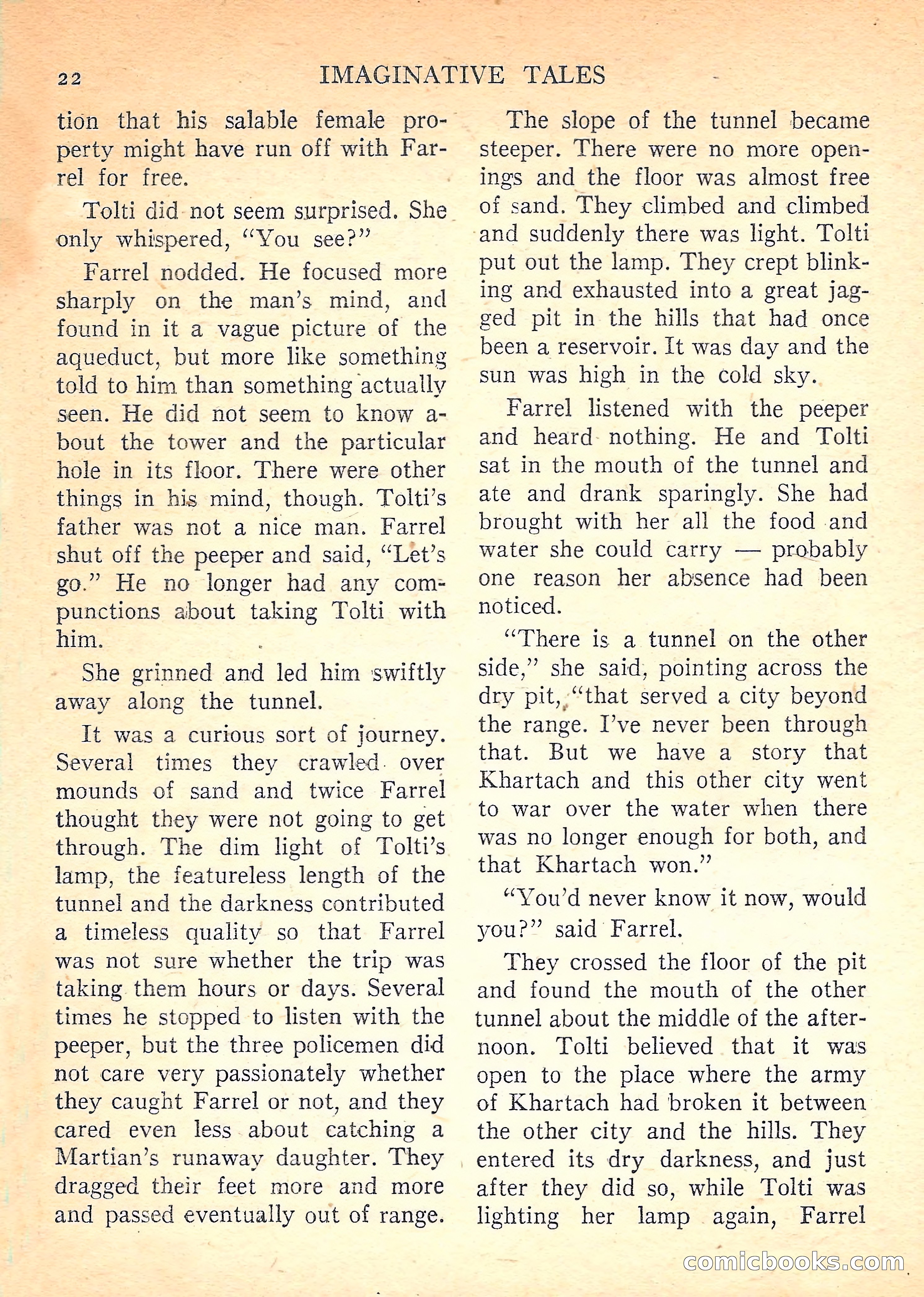Imaginative Tales, November 1957 — page 22 of 132