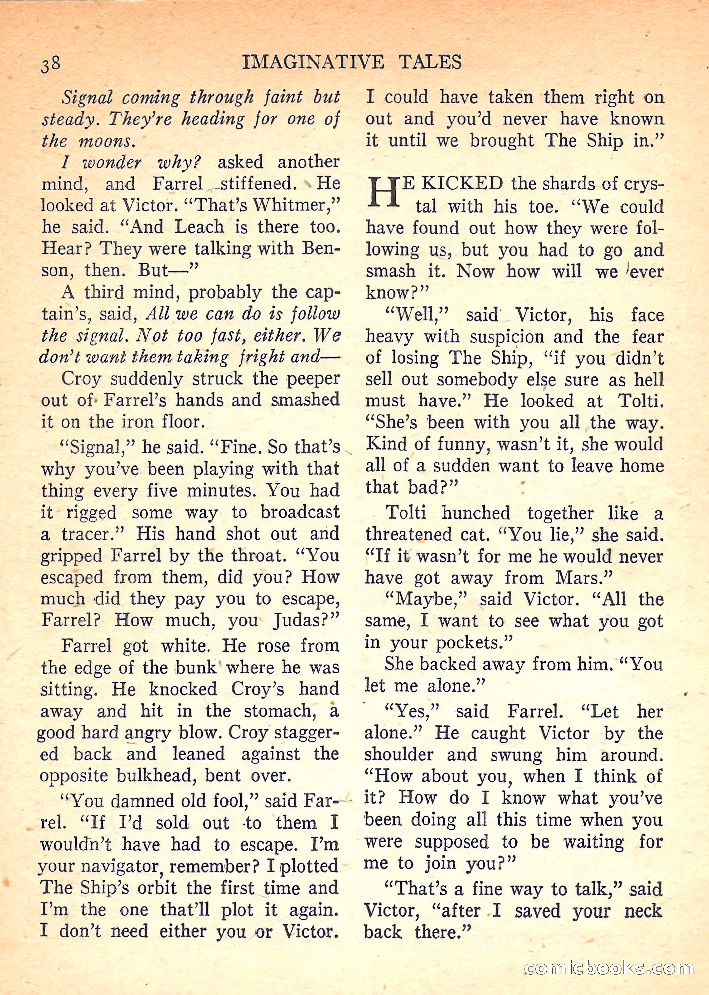 Imaginative Tales, November 1957 — page 38 of 132