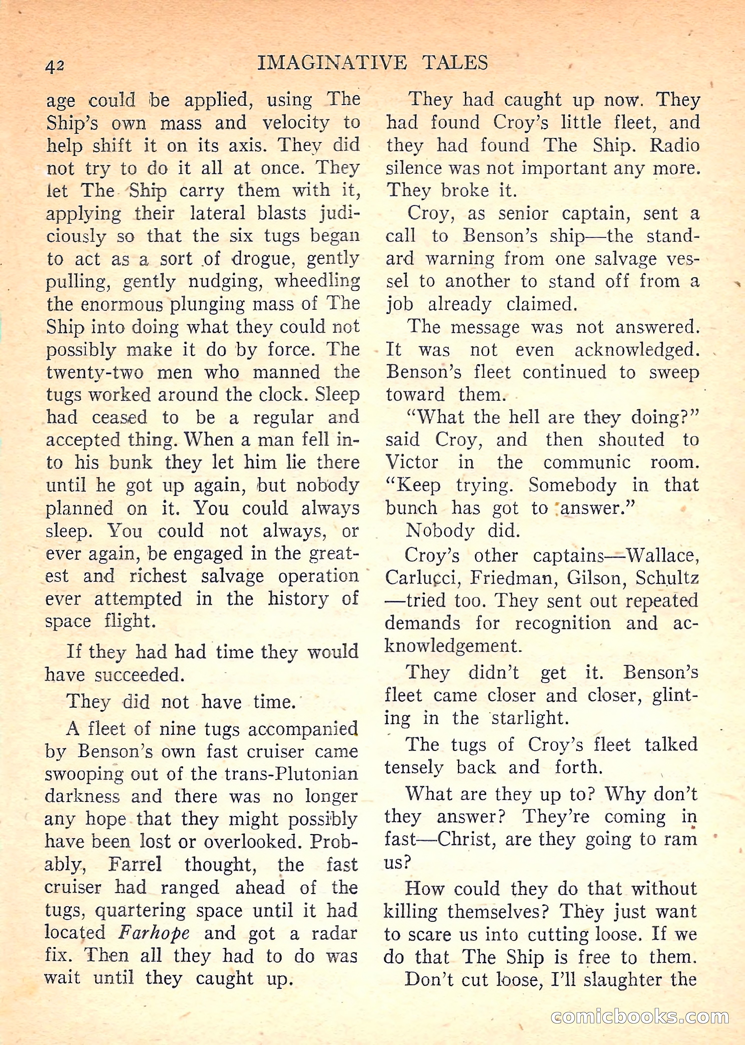 Imaginative Tales, November 1957 — page 42 of 132