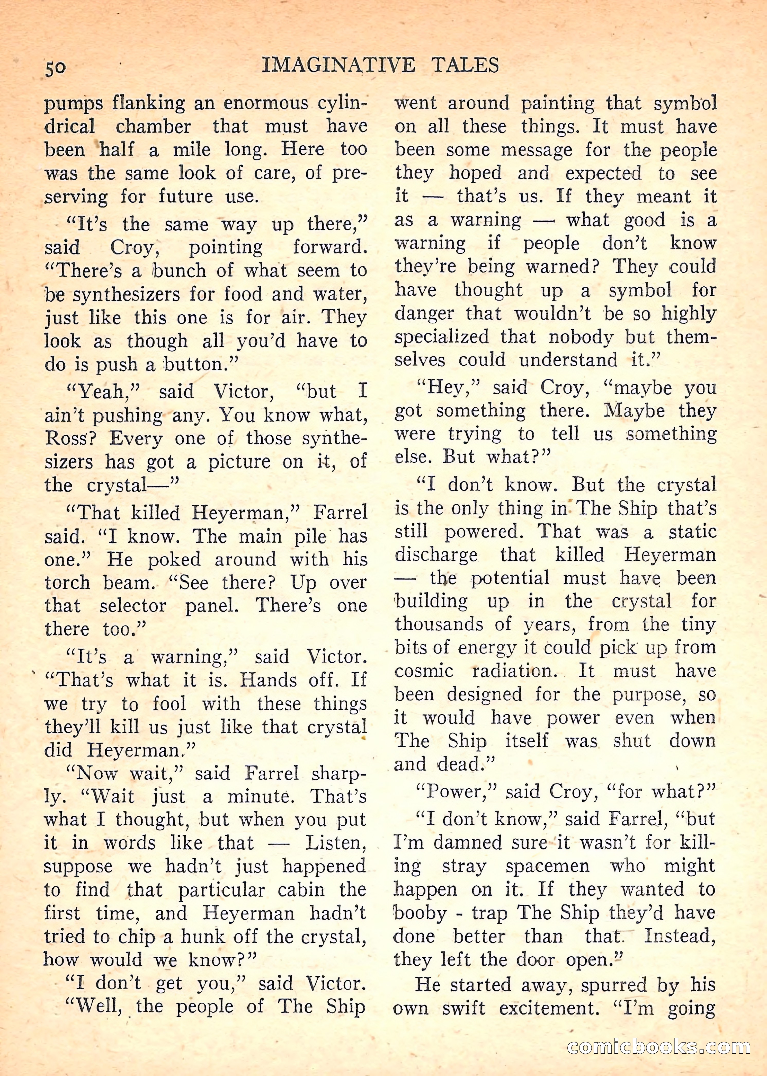 Imaginative Tales, November 1957 — page 50 of 132