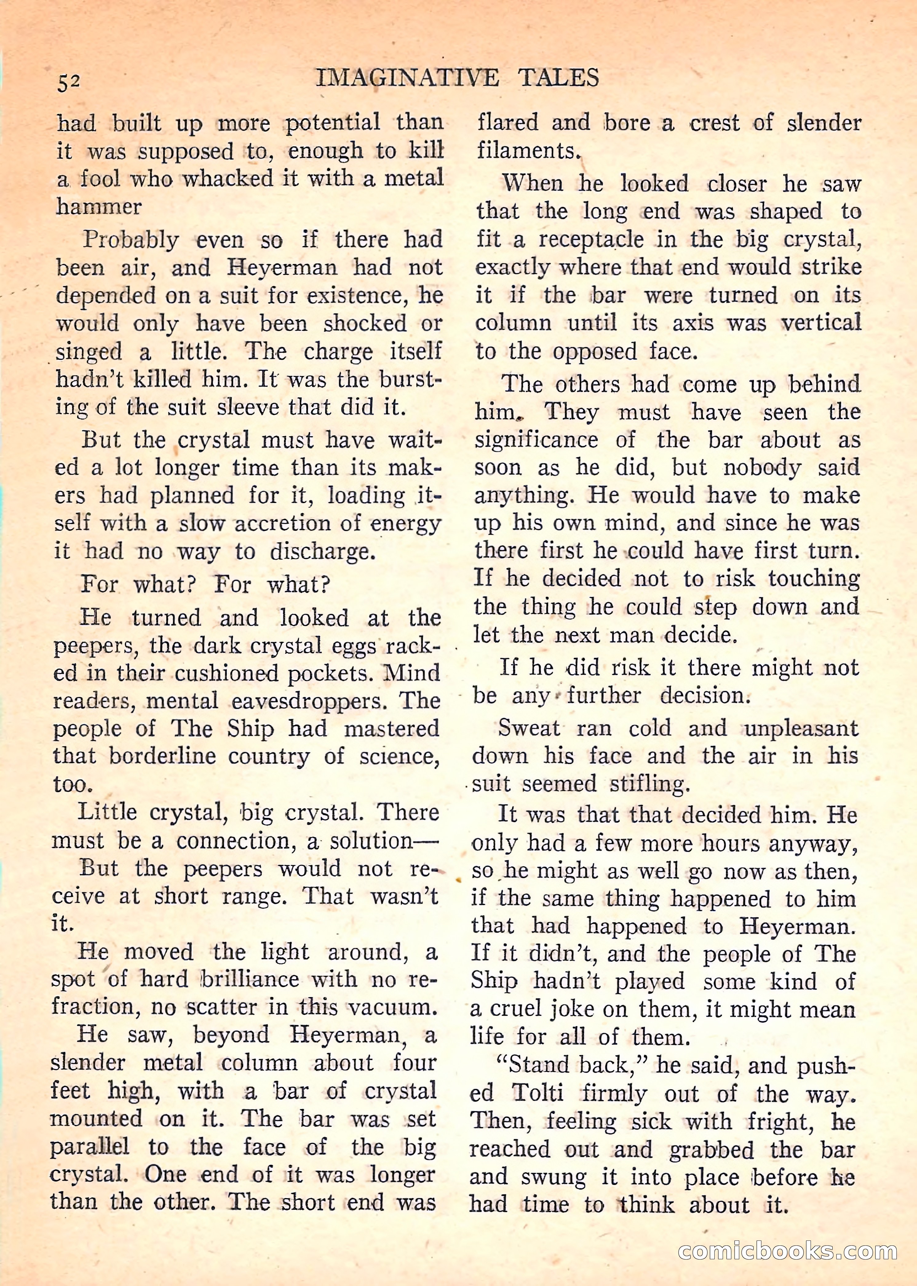 Imaginative Tales, November 1957 — page 52 of 132
