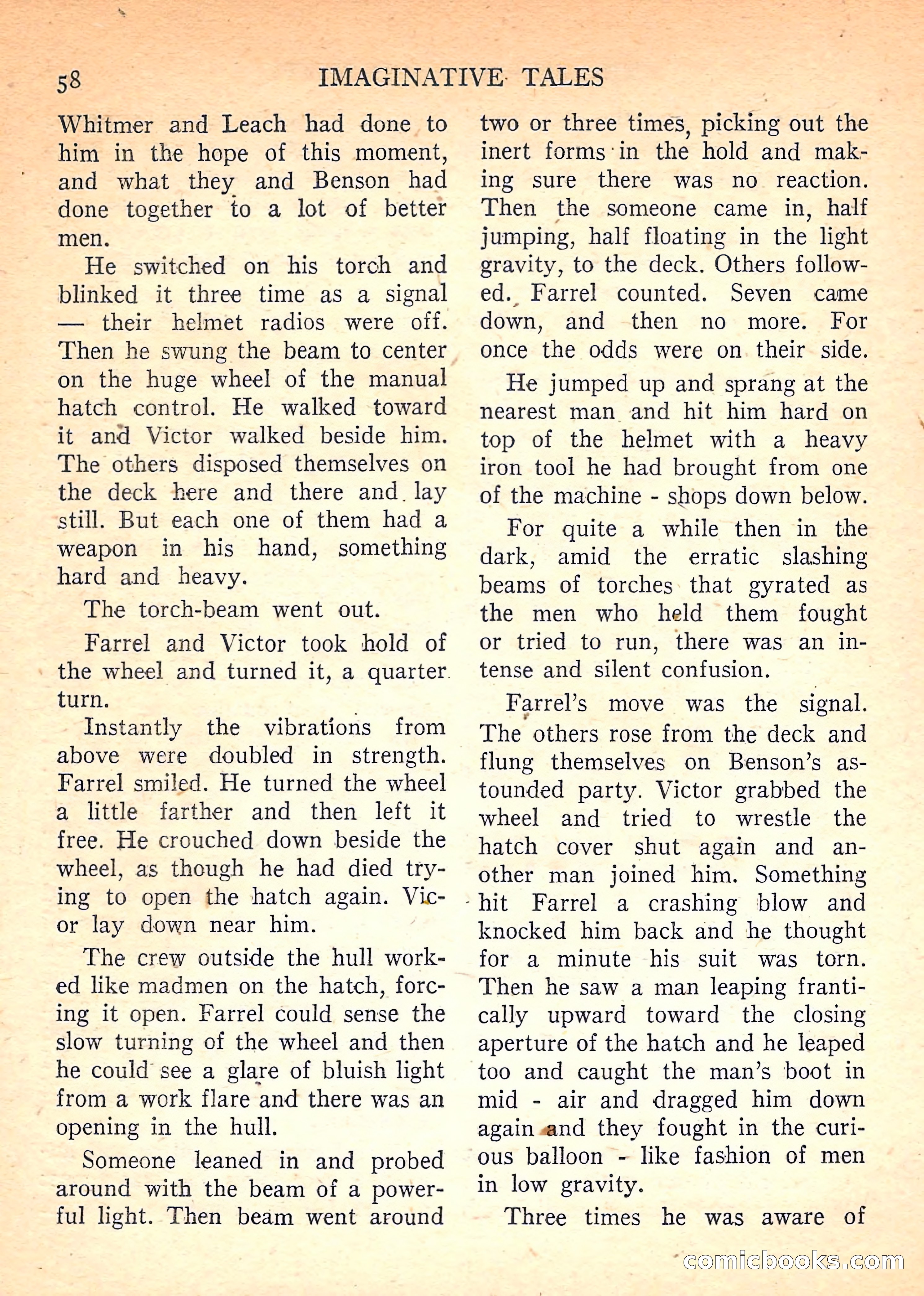 Imaginative Tales, November 1957 — page 58 of 132