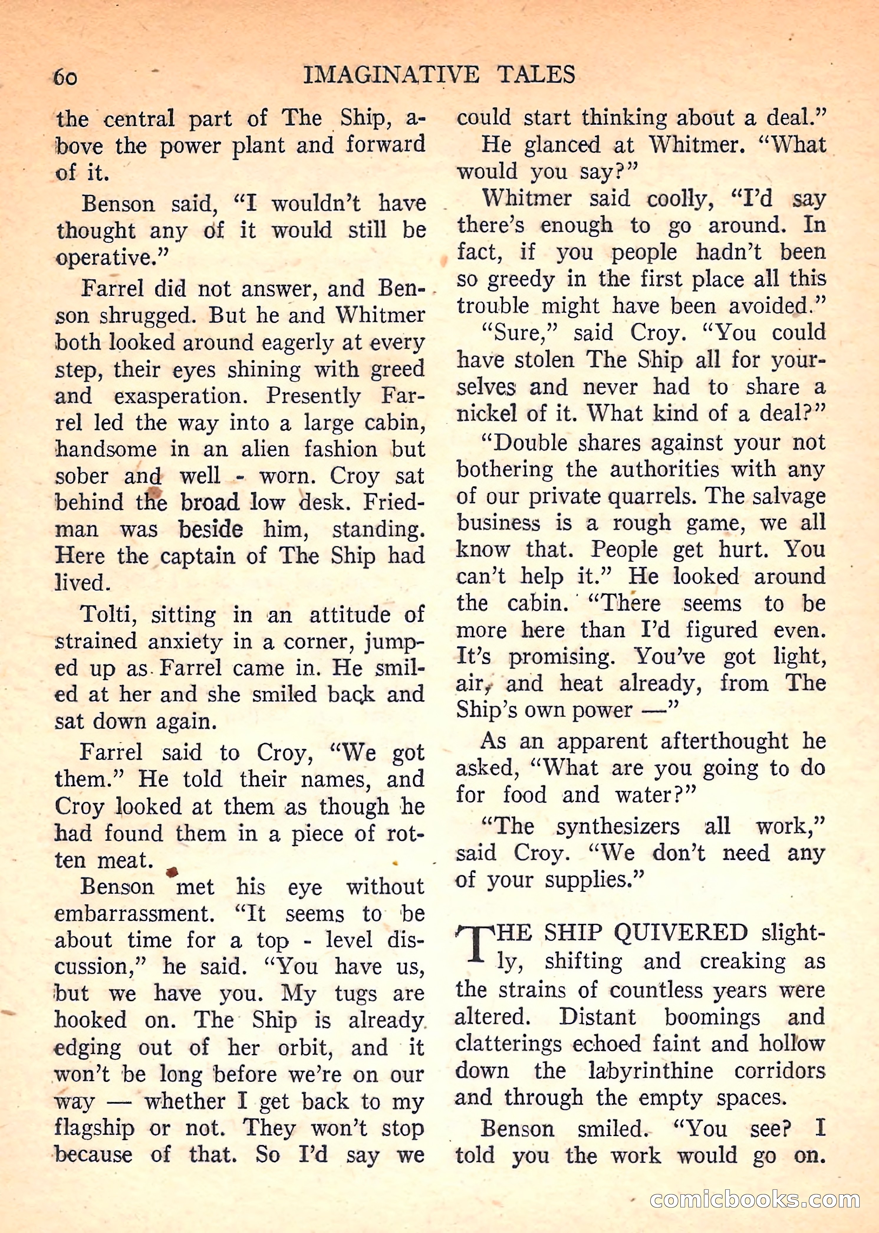 Imaginative Tales, November 1957 — page 60 of 132