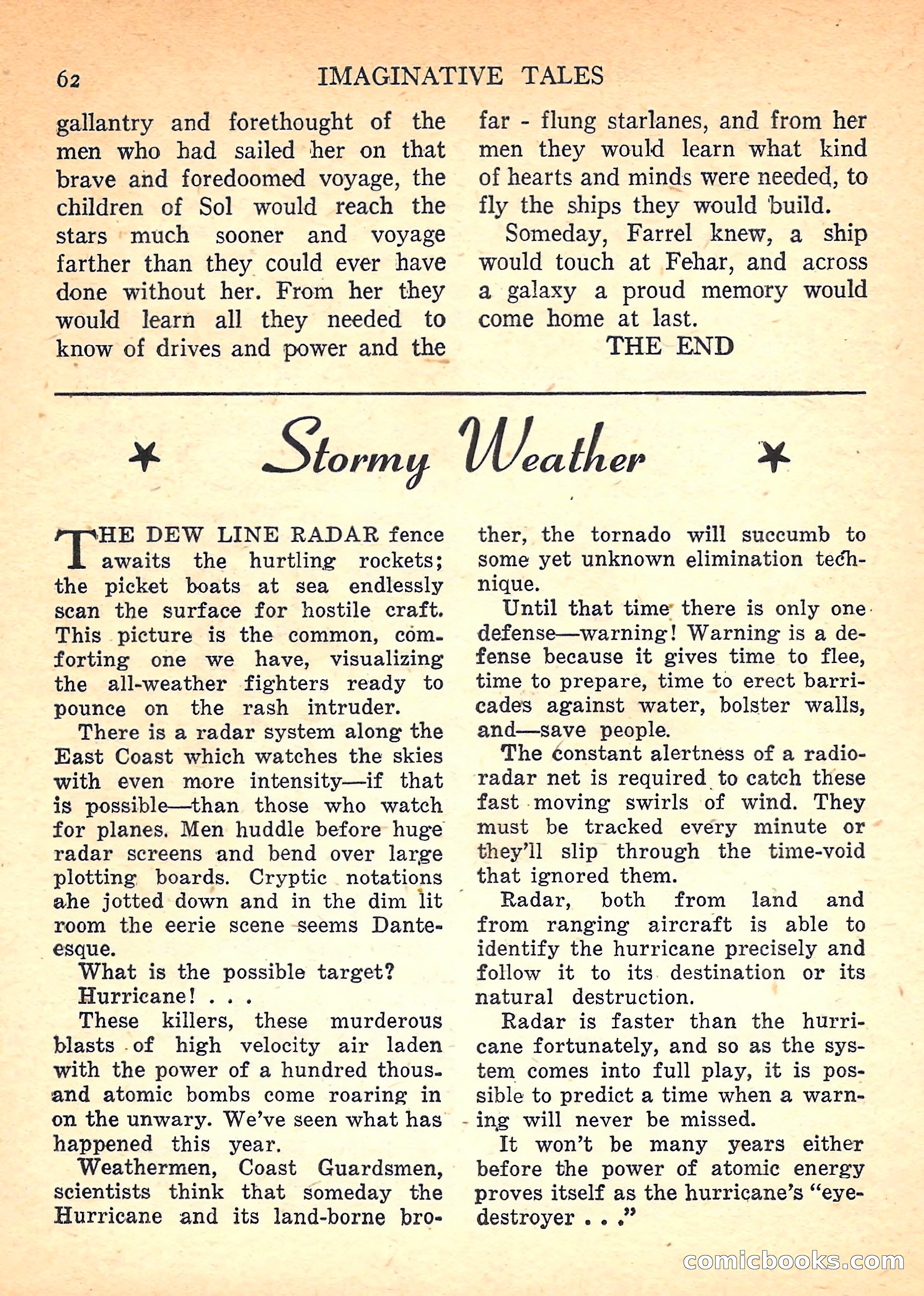 Imaginative Tales, November 1957 — page 62 of 132