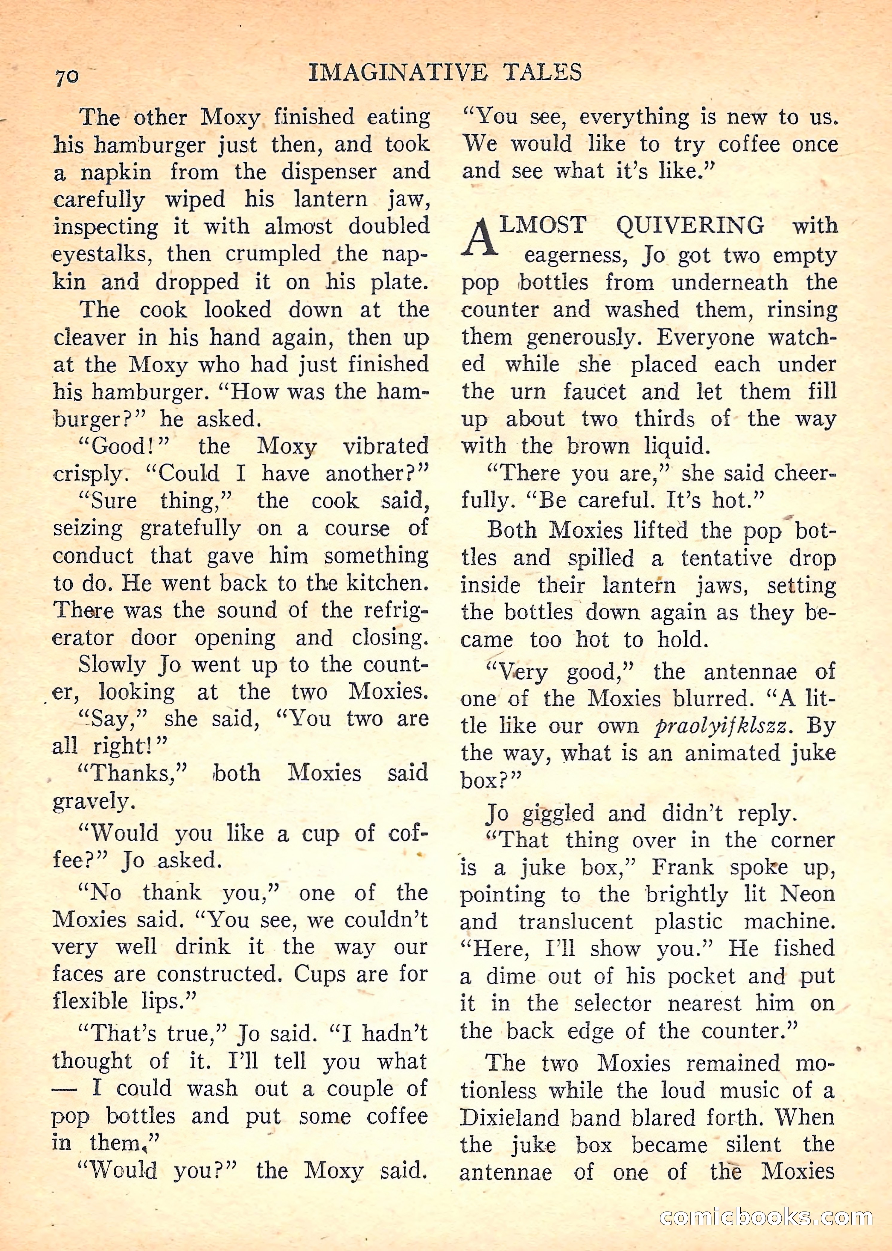 Imaginative Tales, November 1957 — page 70 of 132