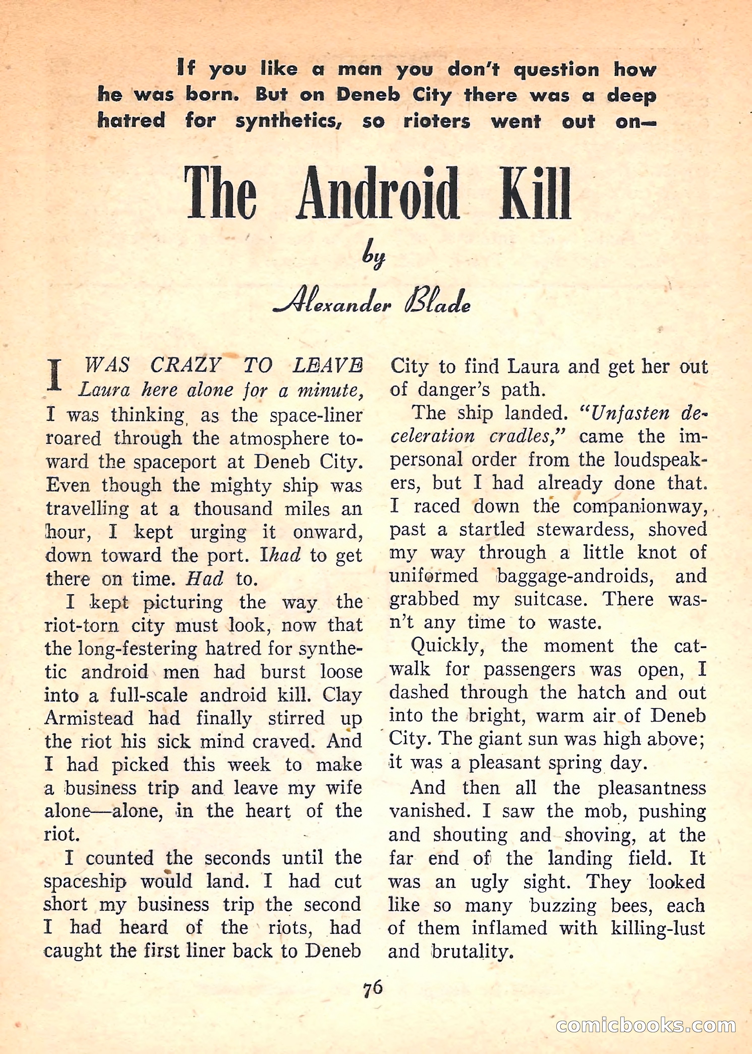 Imaginative Tales, November 1957 — page 76 of 132