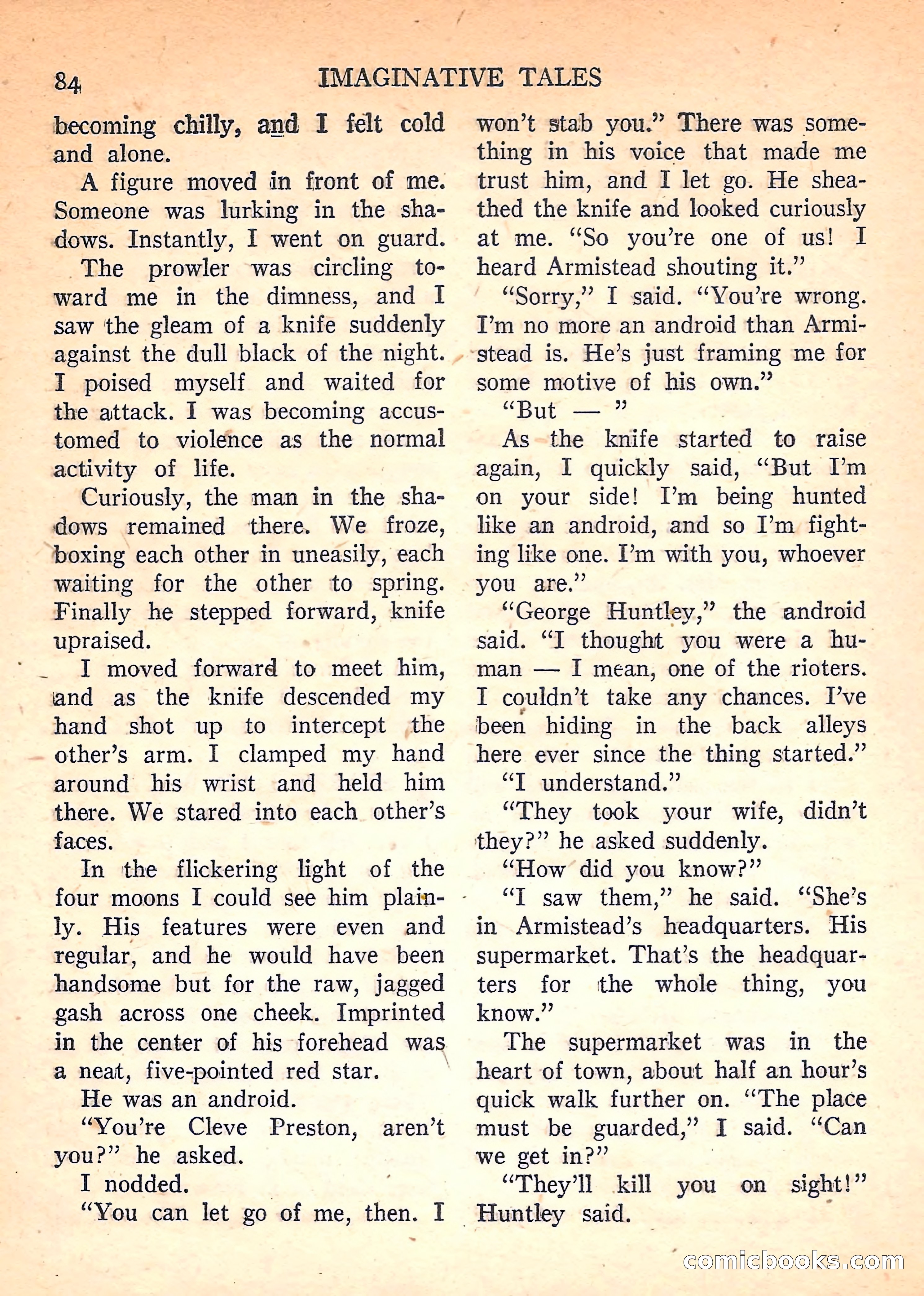 Imaginative Tales, November 1957 — page 84 of 132