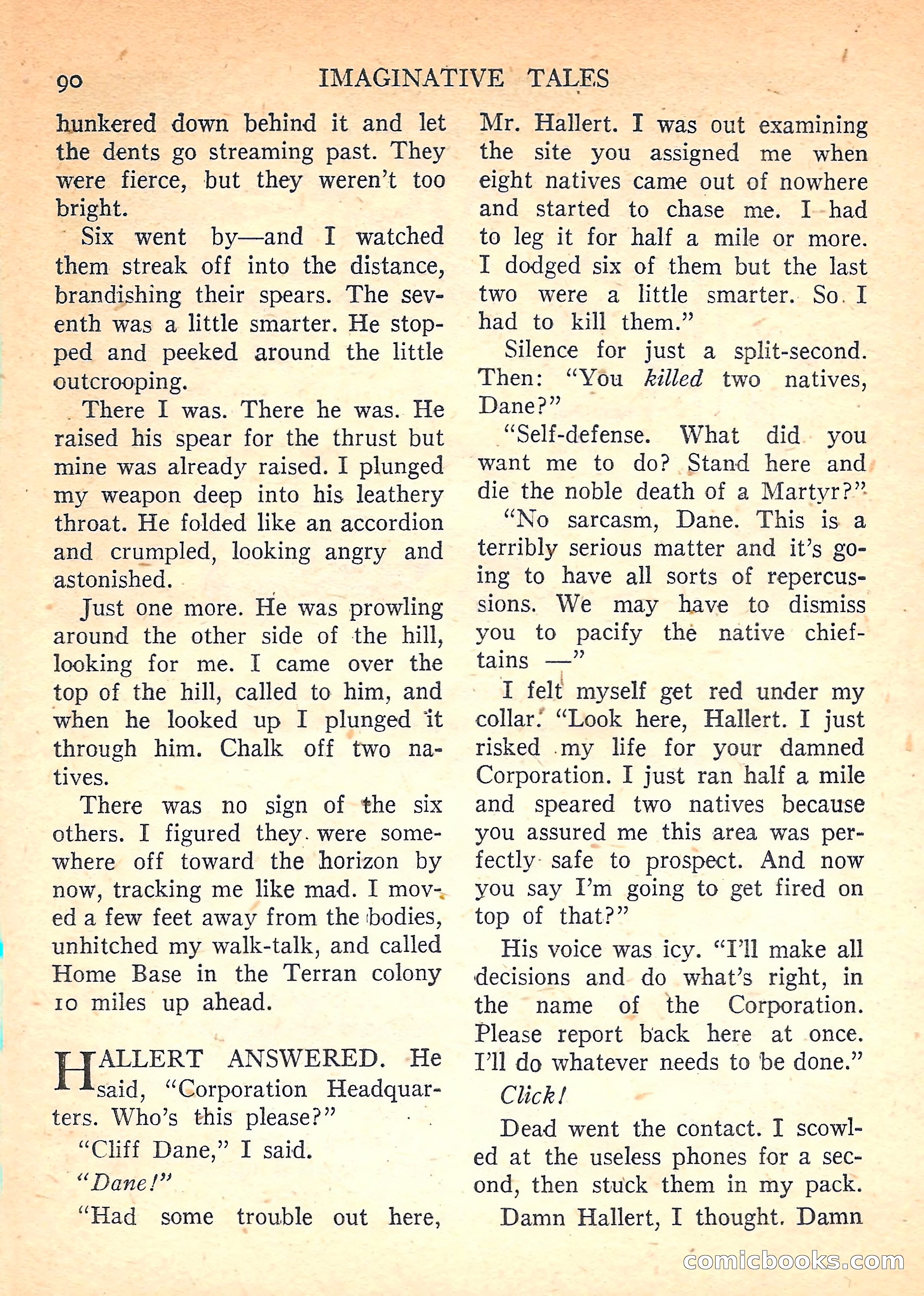 Imaginative Tales, November 1957 — page 90 of 132