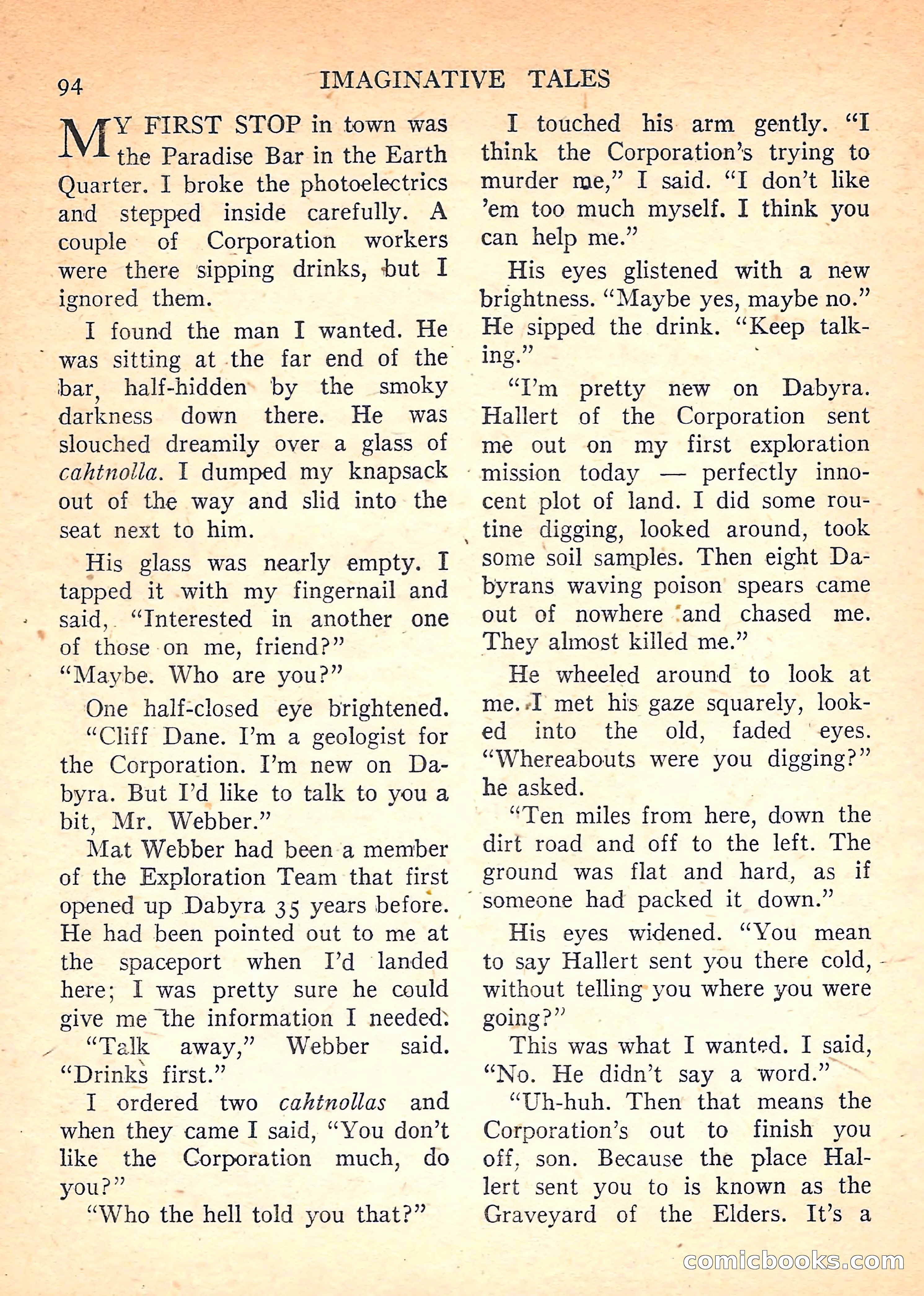 Imaginative Tales, November 1957 — page 94 of 132