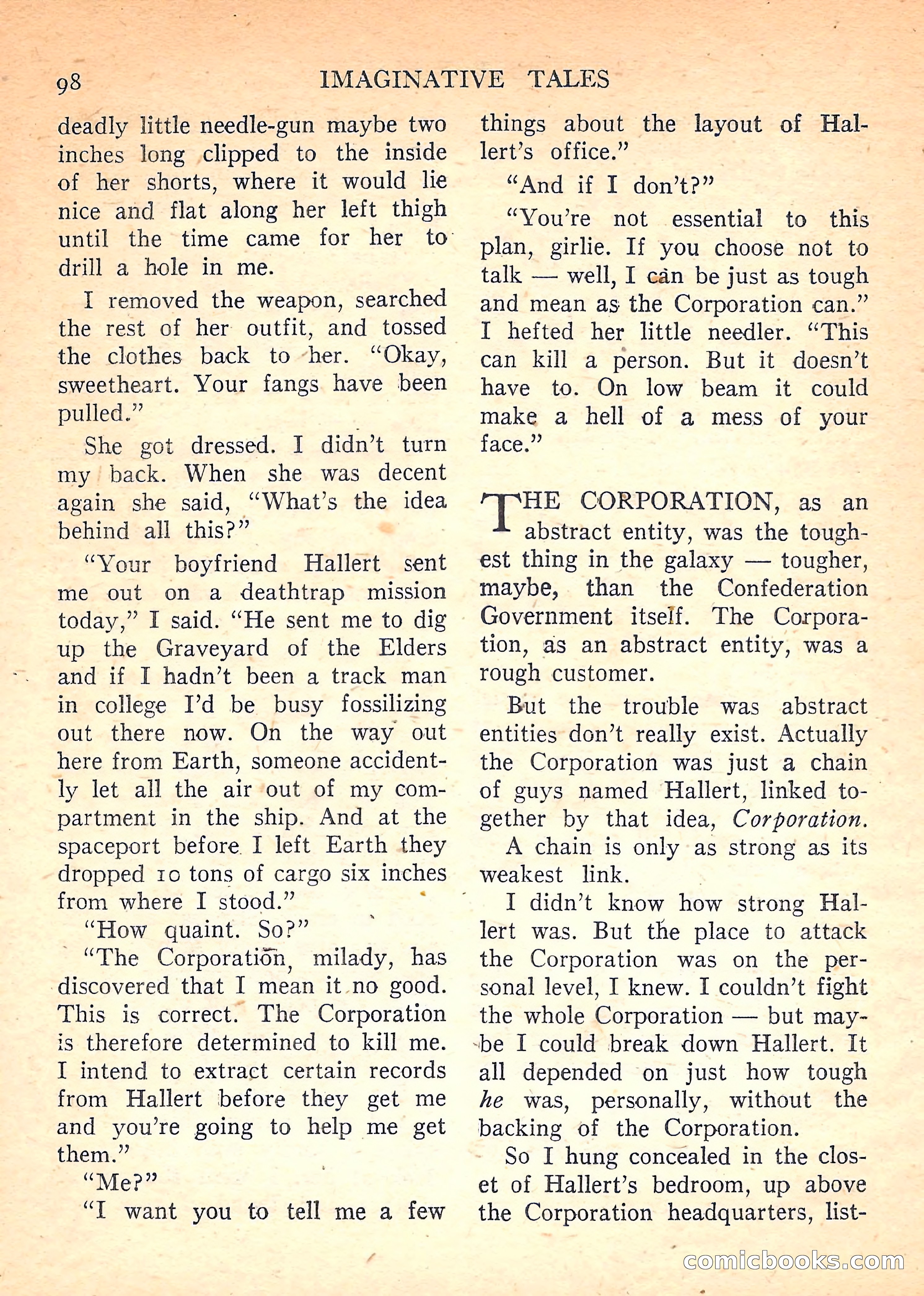 Imaginative Tales, November 1957 — page 98 of 132