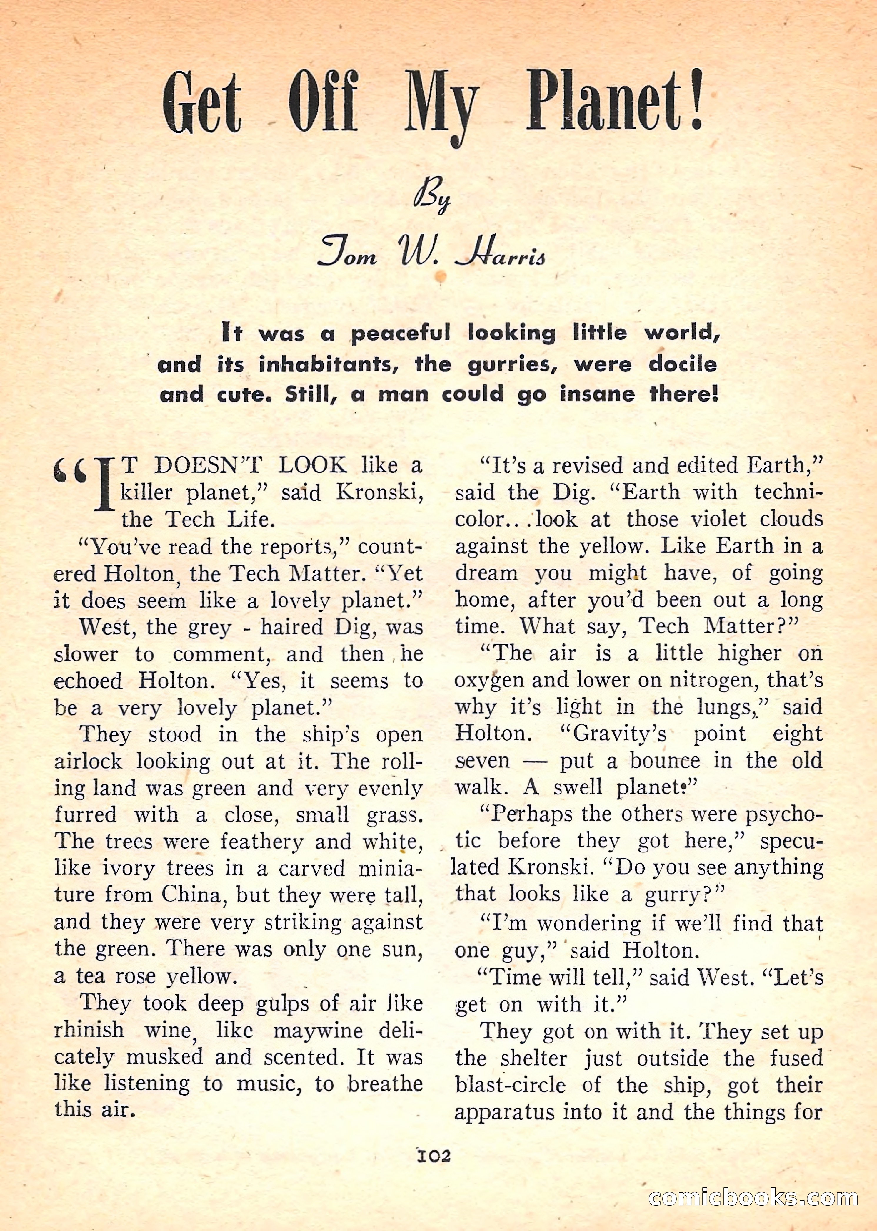 Imaginative Tales, November 1957 — page 102 of 132