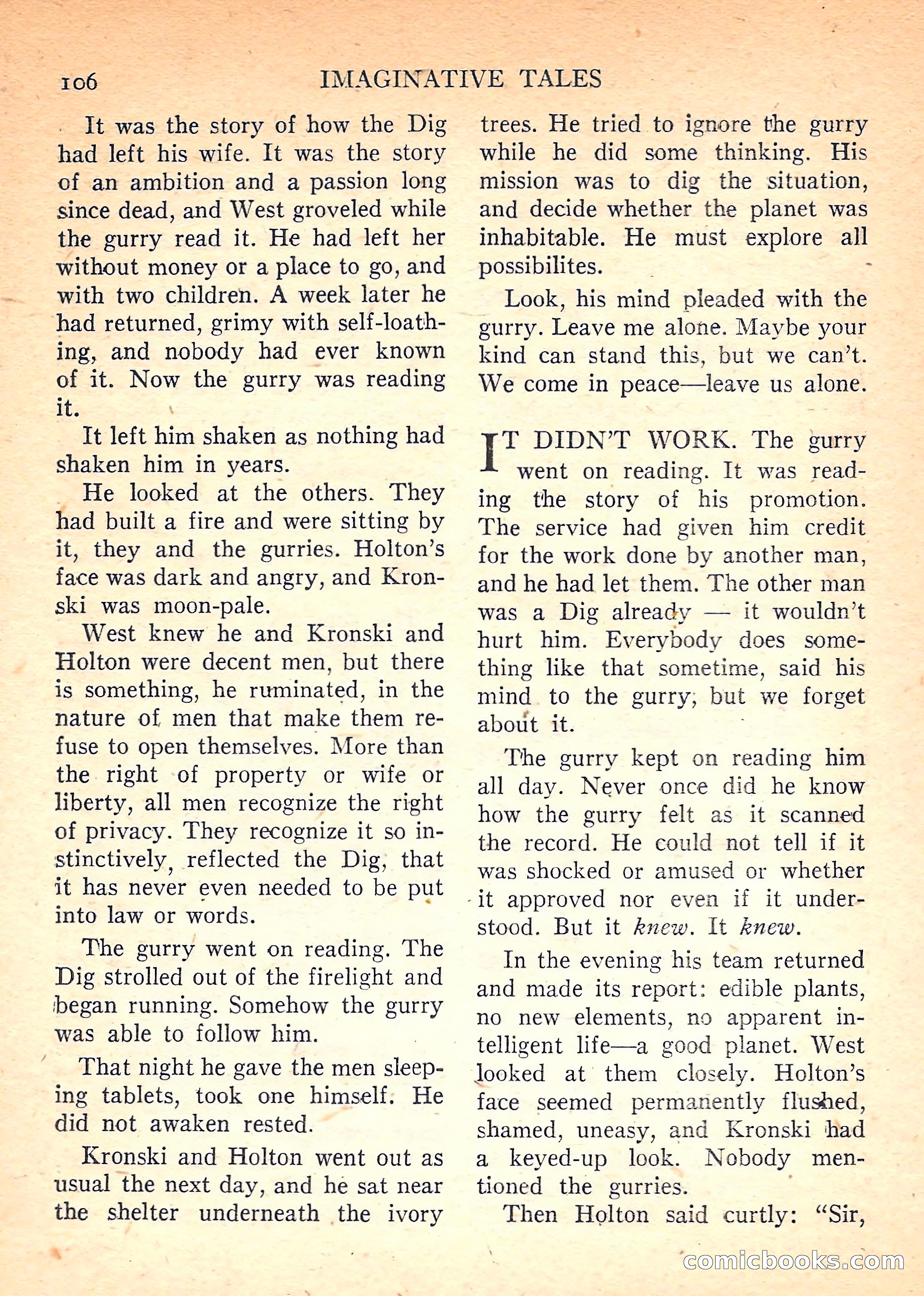 Imaginative Tales, November 1957 — page 106 of 132