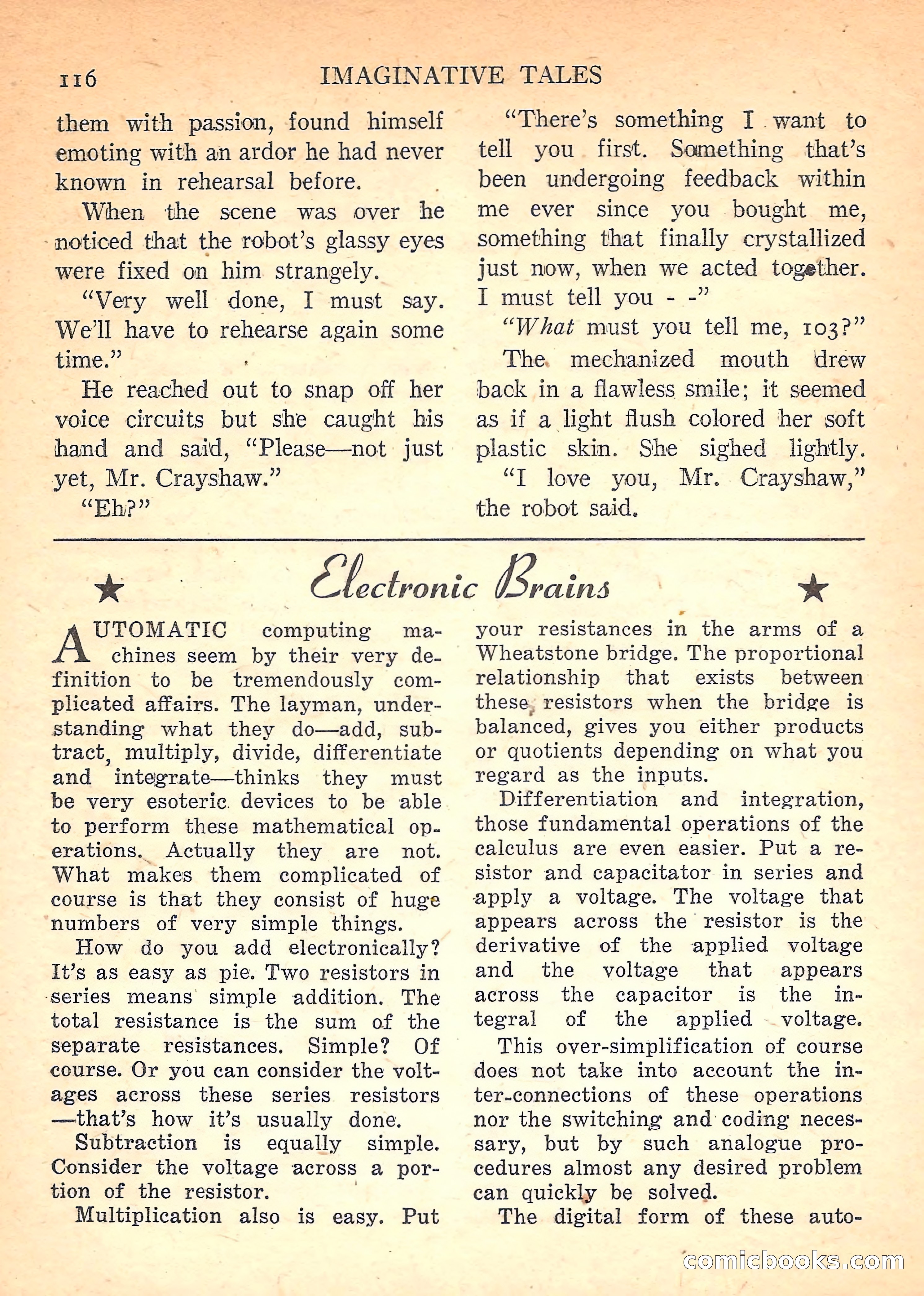Imaginative Tales, November 1957 — page 116 of 132