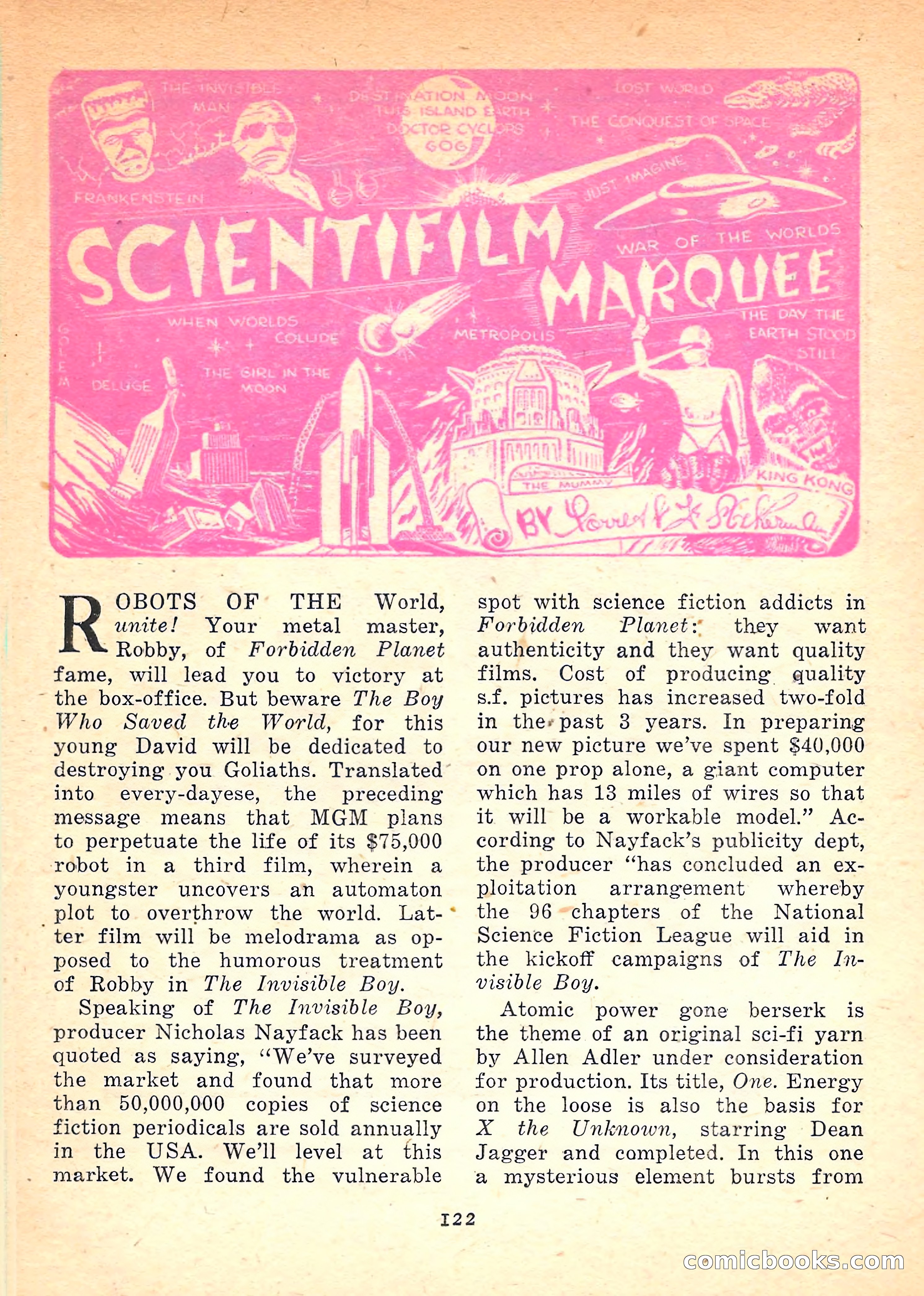 Imaginative Tales, November 1957 — page 122 of 132