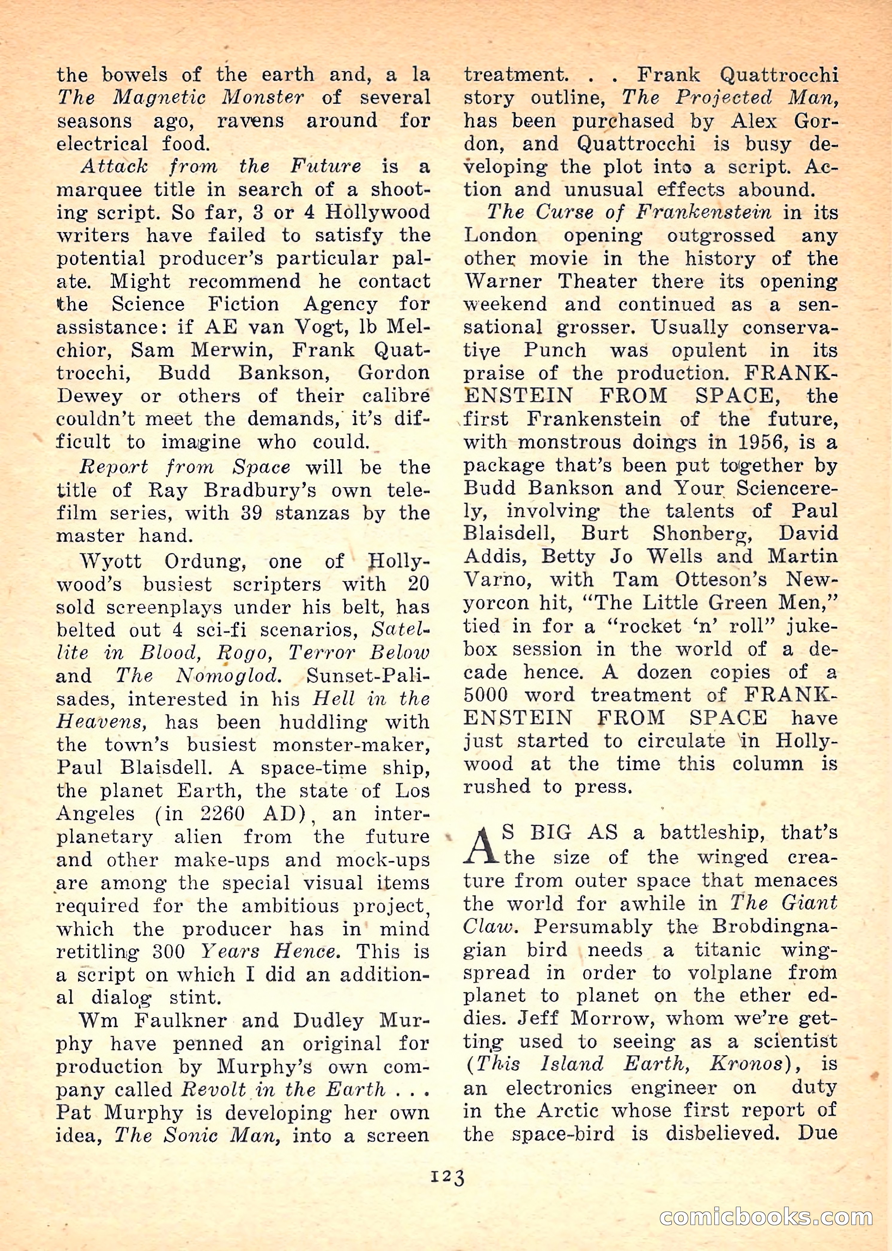 Imaginative Tales, November 1957 — page 123 of 132