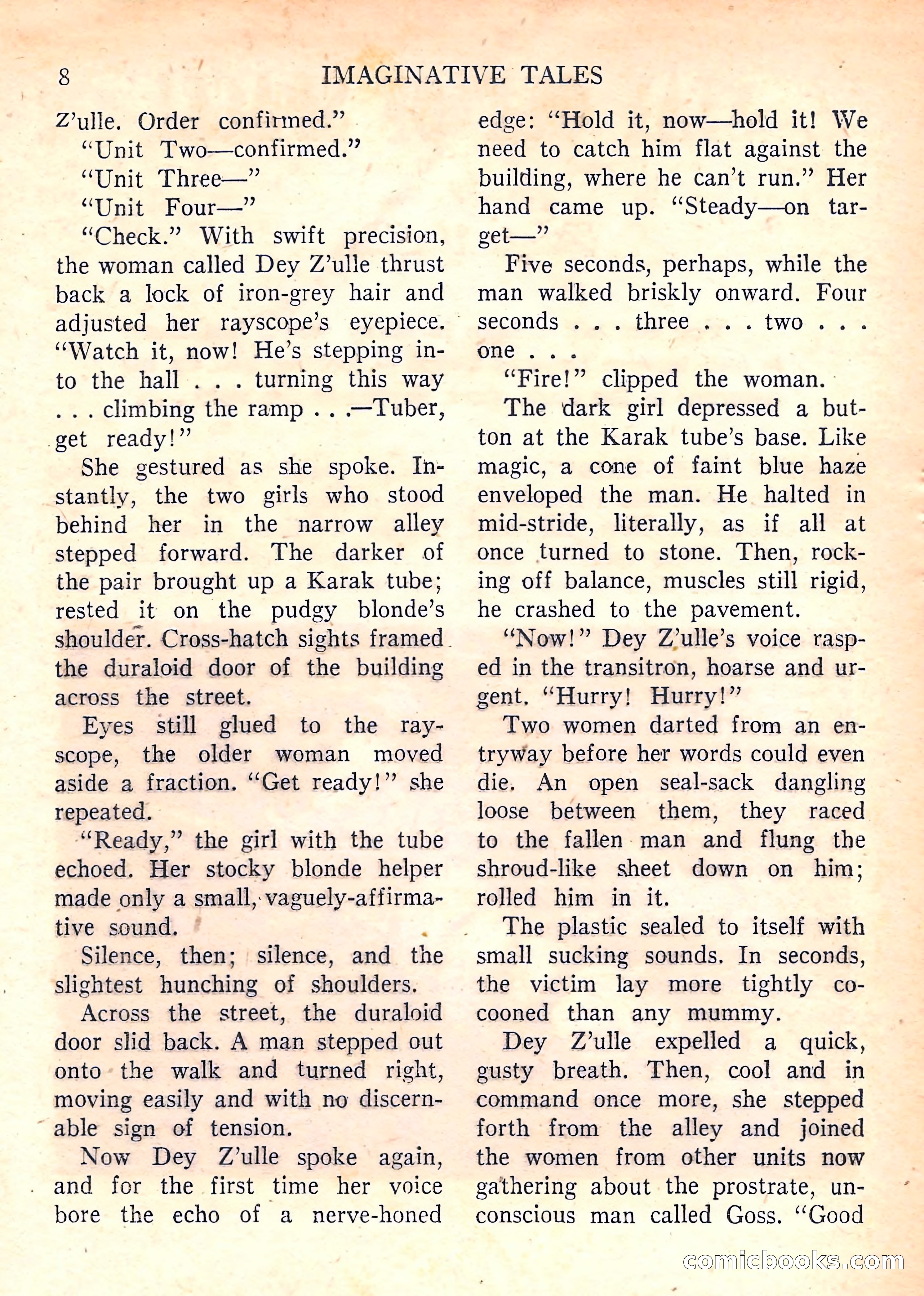 Imaginative Tales, January 1958 — page 8 of 134