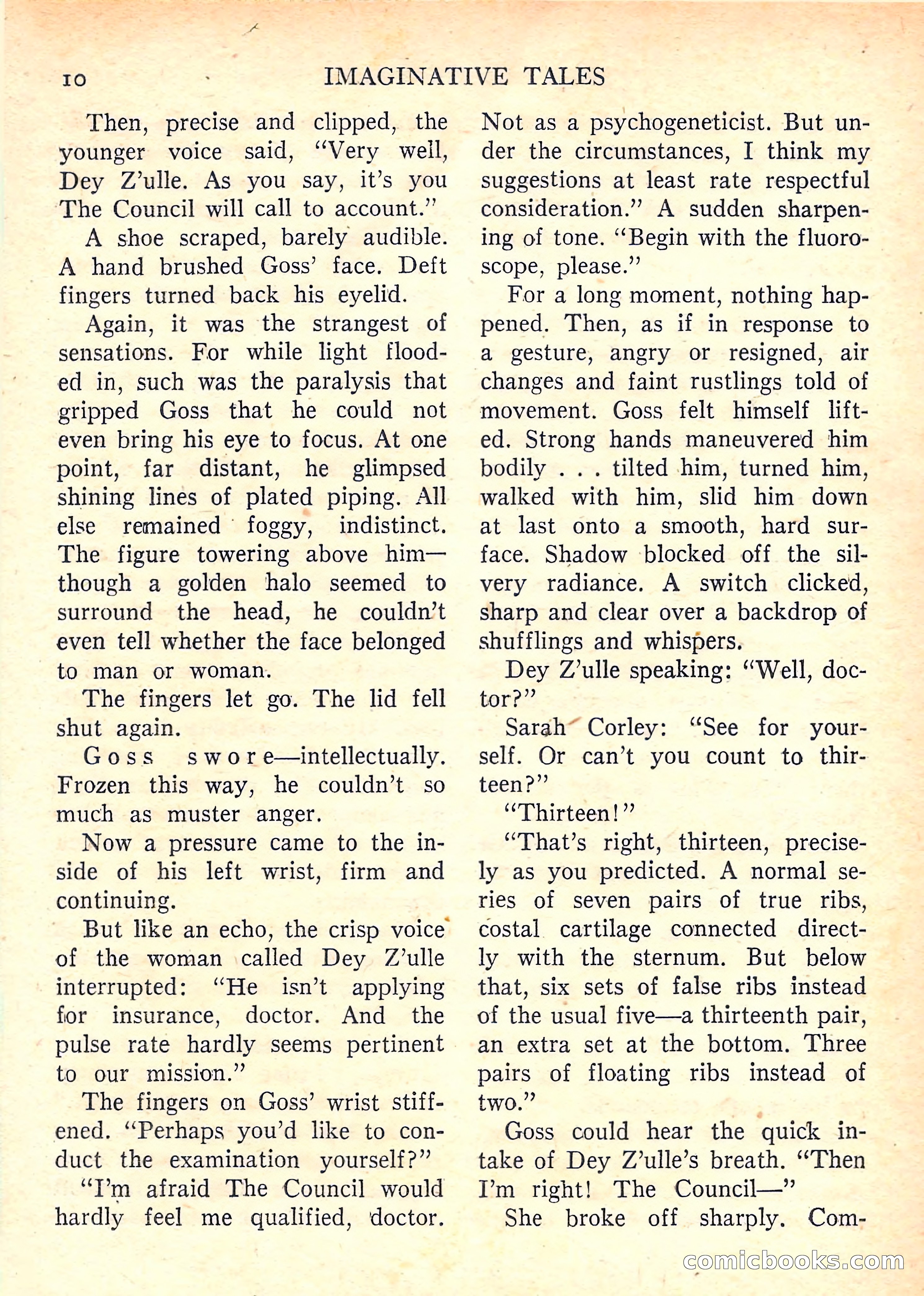 Imaginative Tales, January 1958 — page 10 of 134