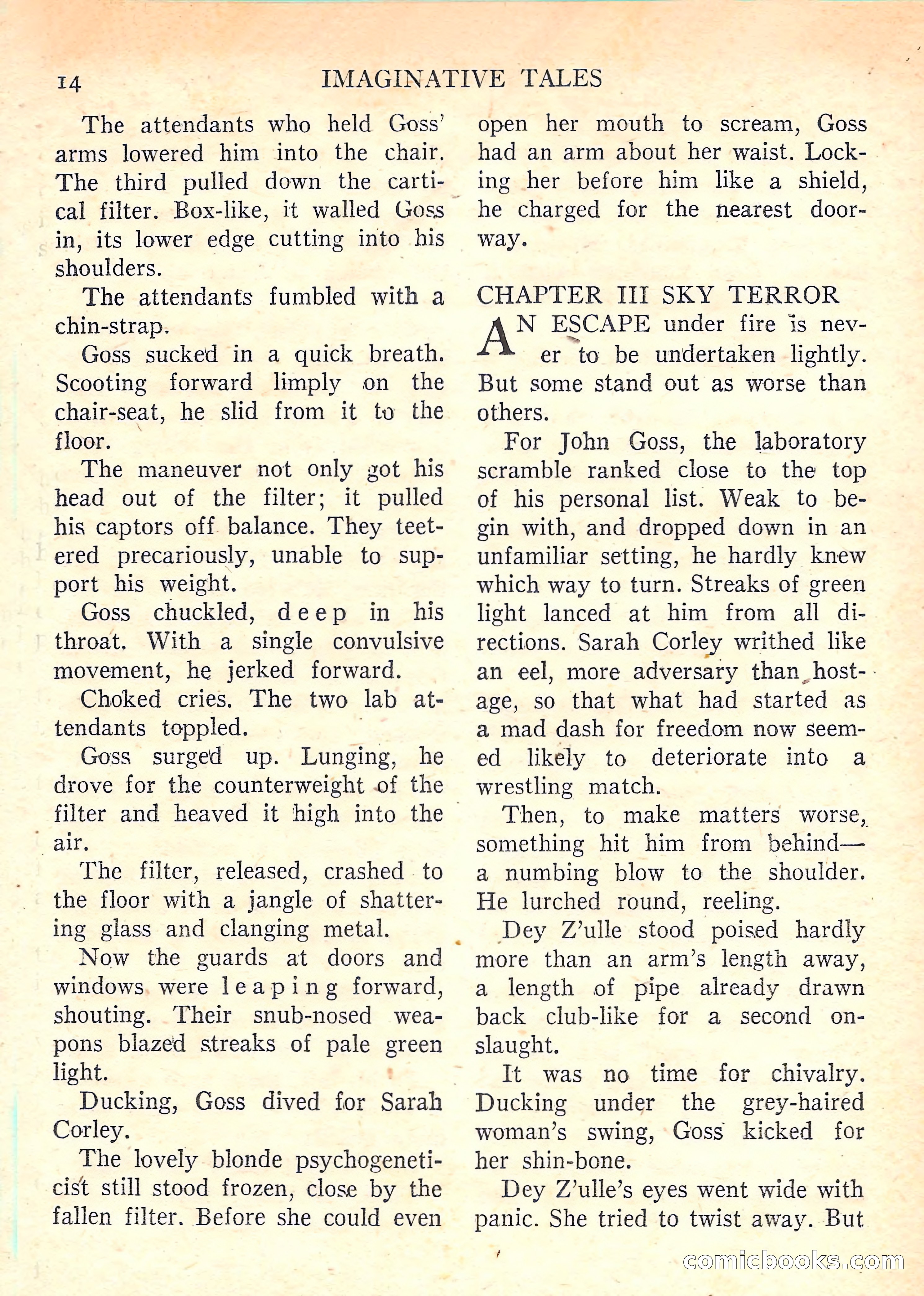 Imaginative Tales, January 1958 — page 14 of 134