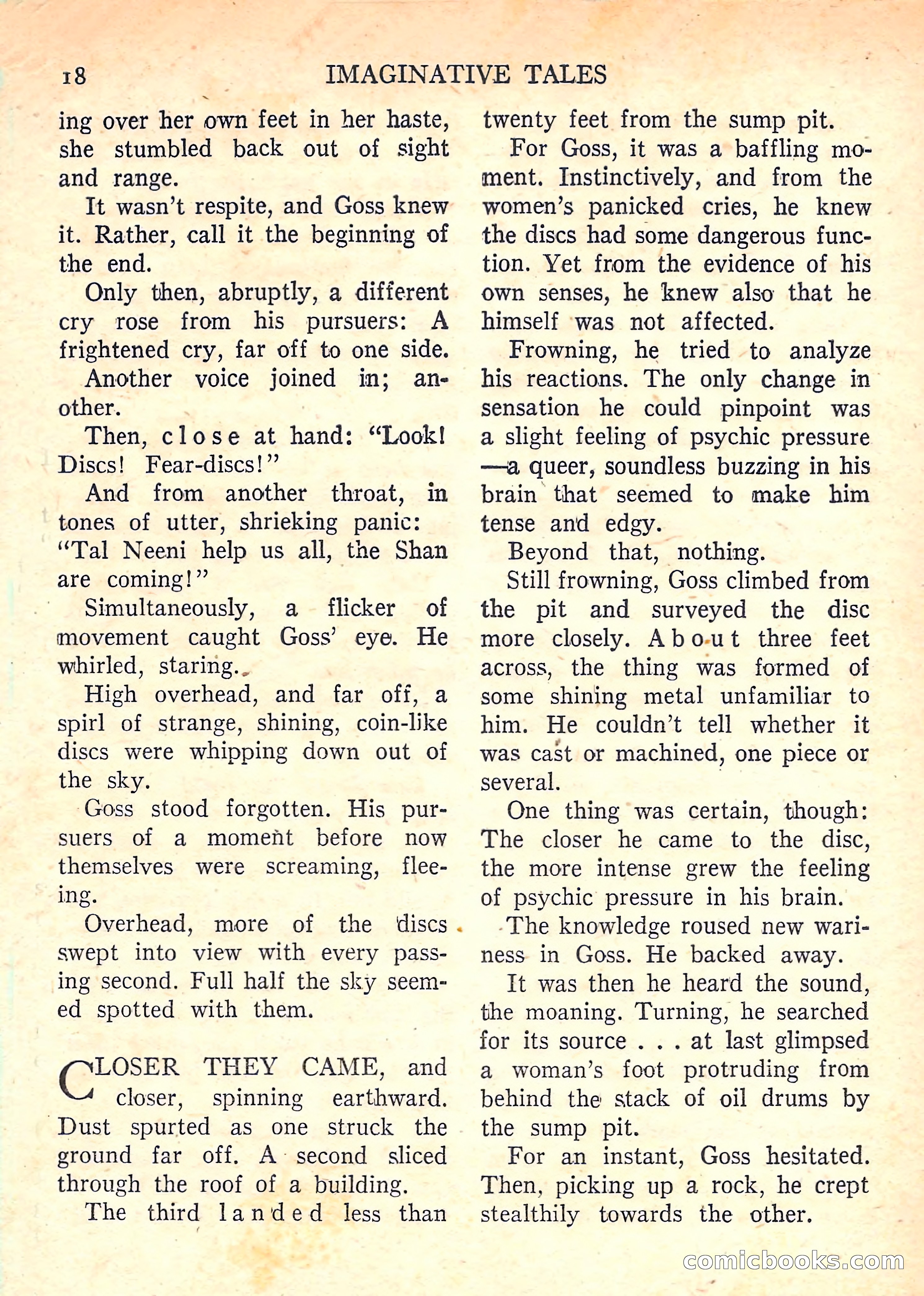 Imaginative Tales, January 1958 — page 18 of 134