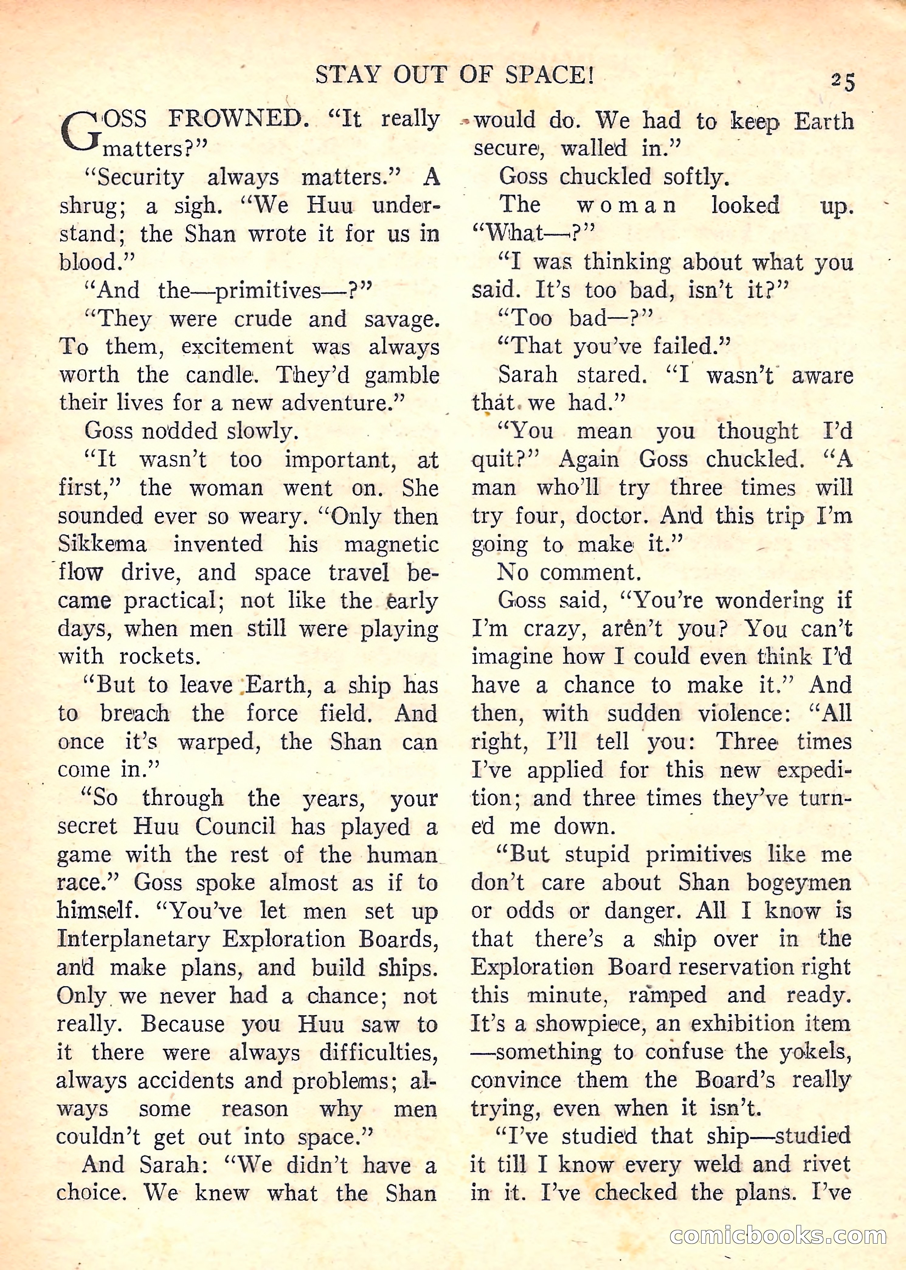 Imaginative Tales, January 1958 — page 25 of 134
